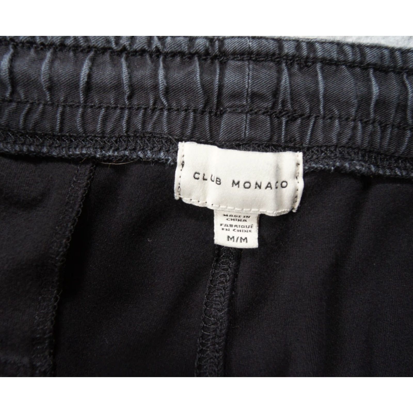 Club Monaco Club Monaco Pants Mens Medium Black Jogger Tapered Stretch Casual Adult Size US 31 - 7 Thumbnail