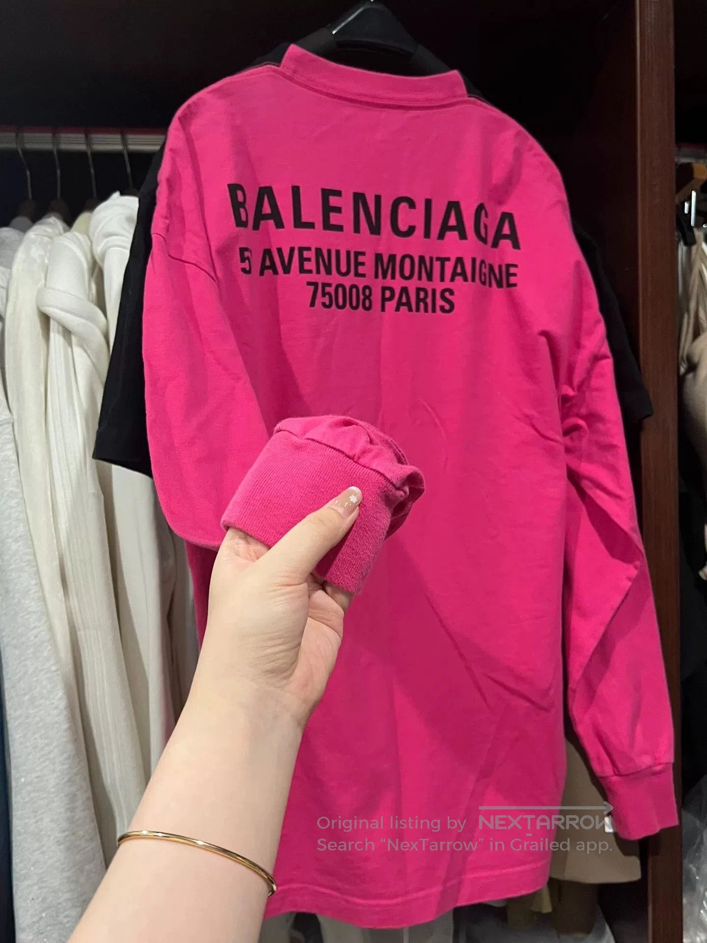 Balenciaga Balenciaga Logo Print Long Sleeve T. Size US XS / EU 42 / 0 - 6 Thumbnail