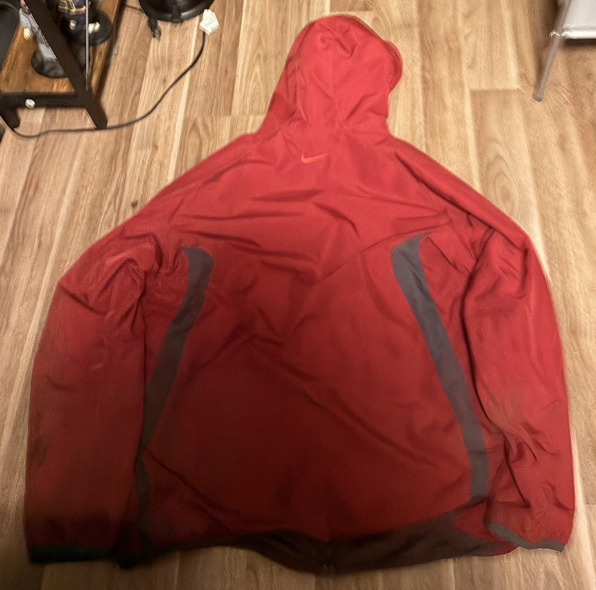 Nike Vintage Grey and Red Nike Reversable Rain jacket Size US L / EU 52-54 / 3 - 2 Thumbnail