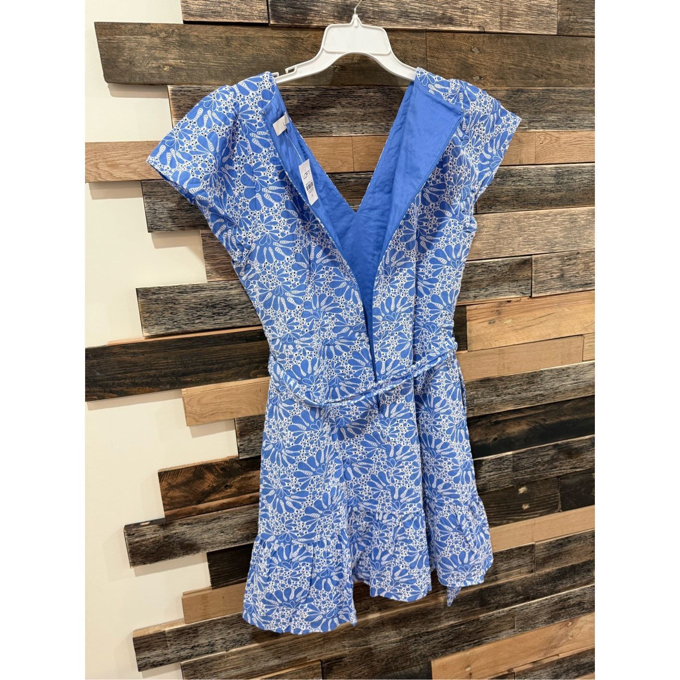 Loft Loft NWT Eyelet Belted Flutter Sleeve Swing Dress Sz 14 Size XL / US 12-14 / IT 48-50 - 5 Thumbnail