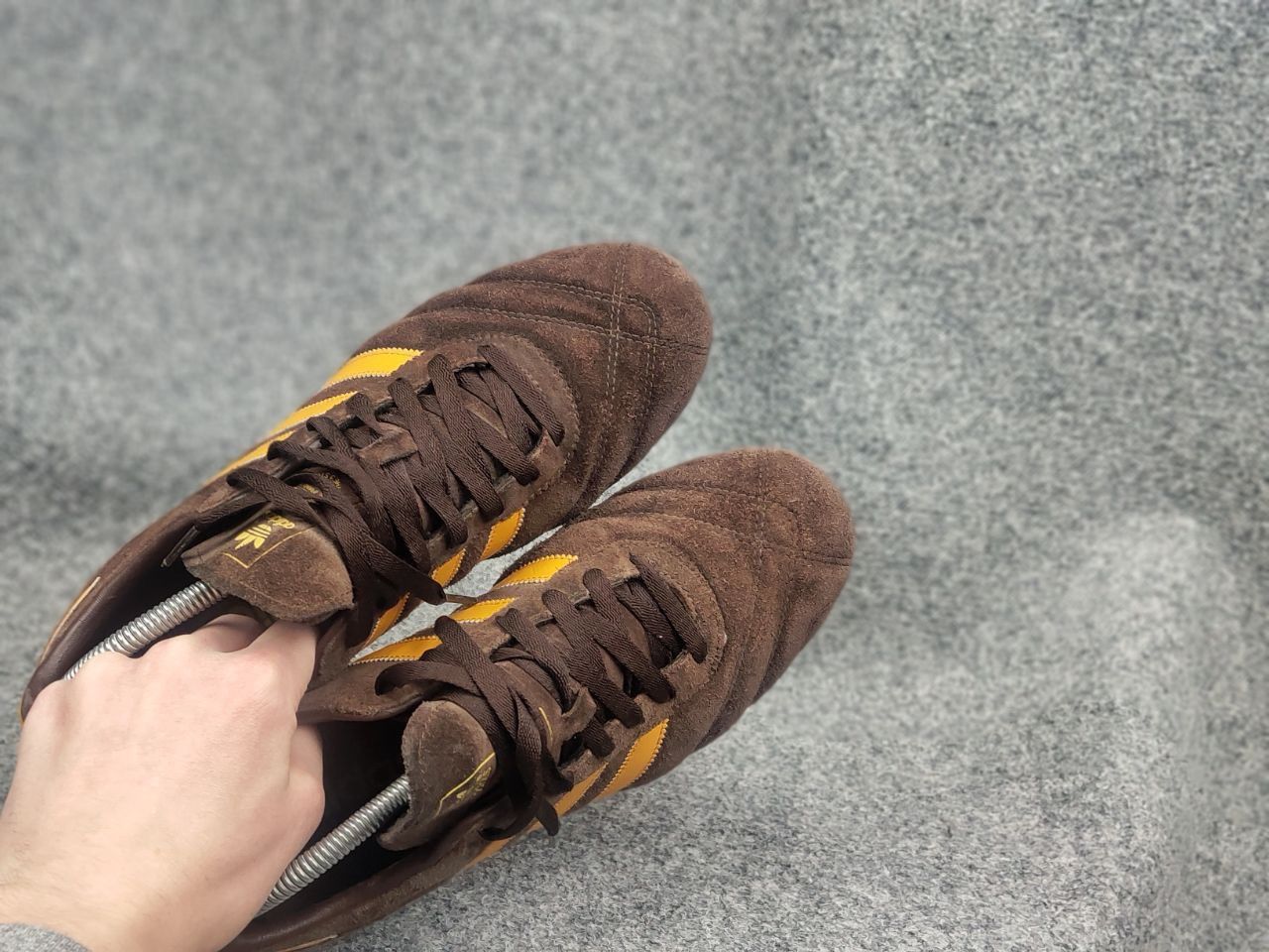 Adidas Adidas Vintage Y2K Style brown Yellow trendy suede sneakers Size US 8.5 / EU 41-42 - 15 Thumbnail