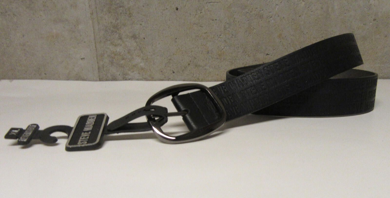 Steve Madden Steve Madden Signature Logo Womens Belt Black Size XL Size ONE SIZE - 1 Thumbnail