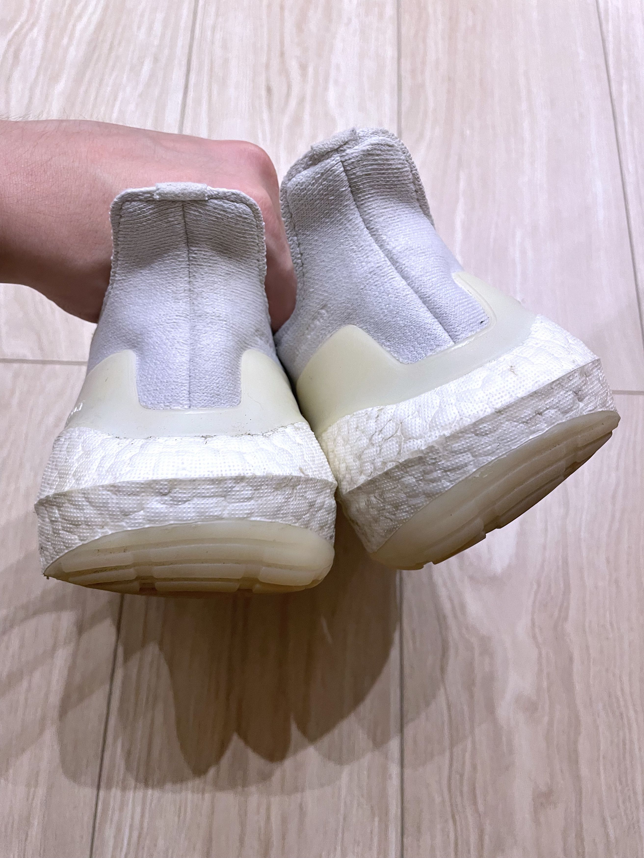 Adidas TRIPLE WHITE ULTRABOOST 21 RUNNING SNEAKERS Size US 11.5 / EU 44-45 - 5 Thumbnail