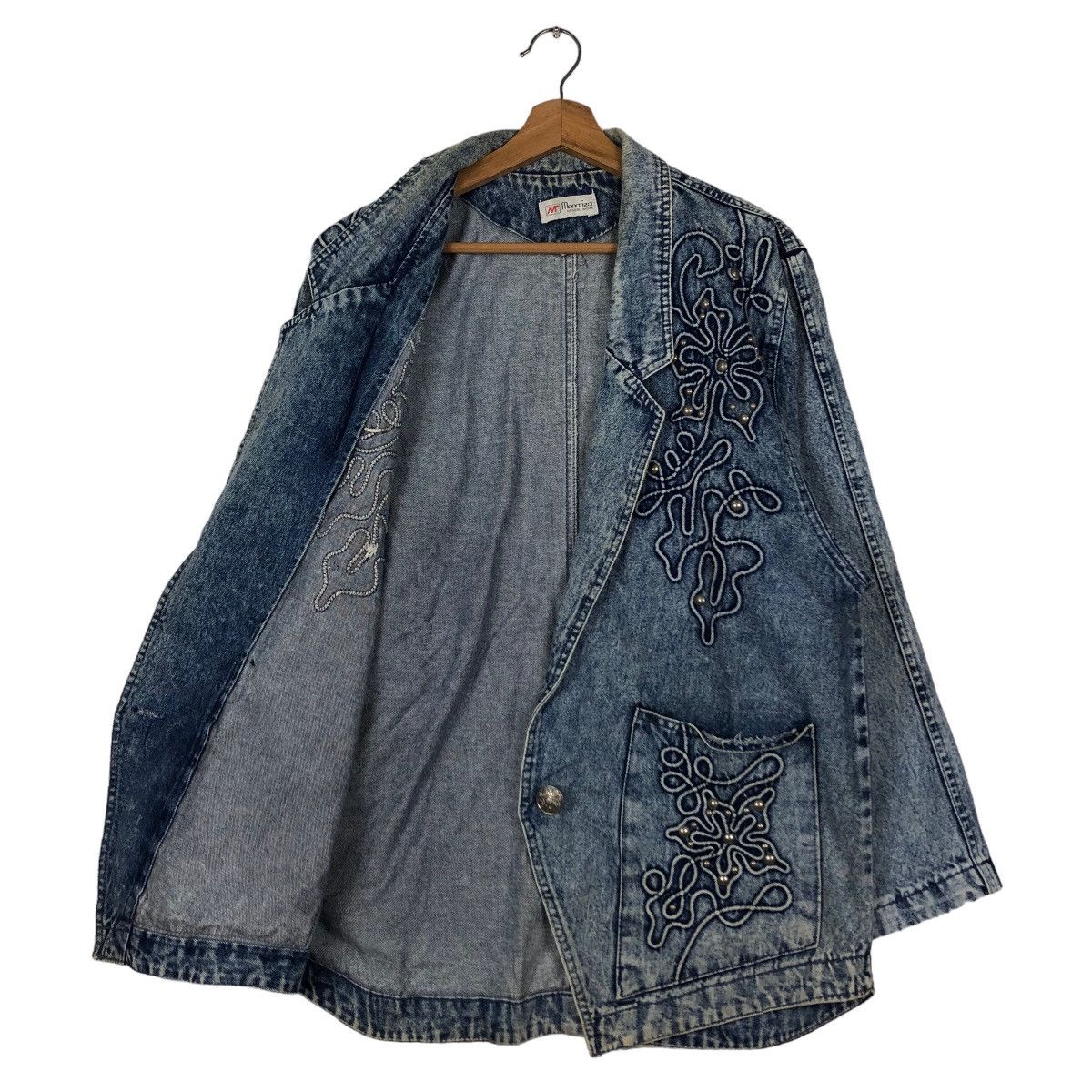 Japanese Brand 🔥Vintage Denim Jacket Monariza Embroidered Design Kapital Size US M / EU 48-50 / 2 - 11 Thumbnail