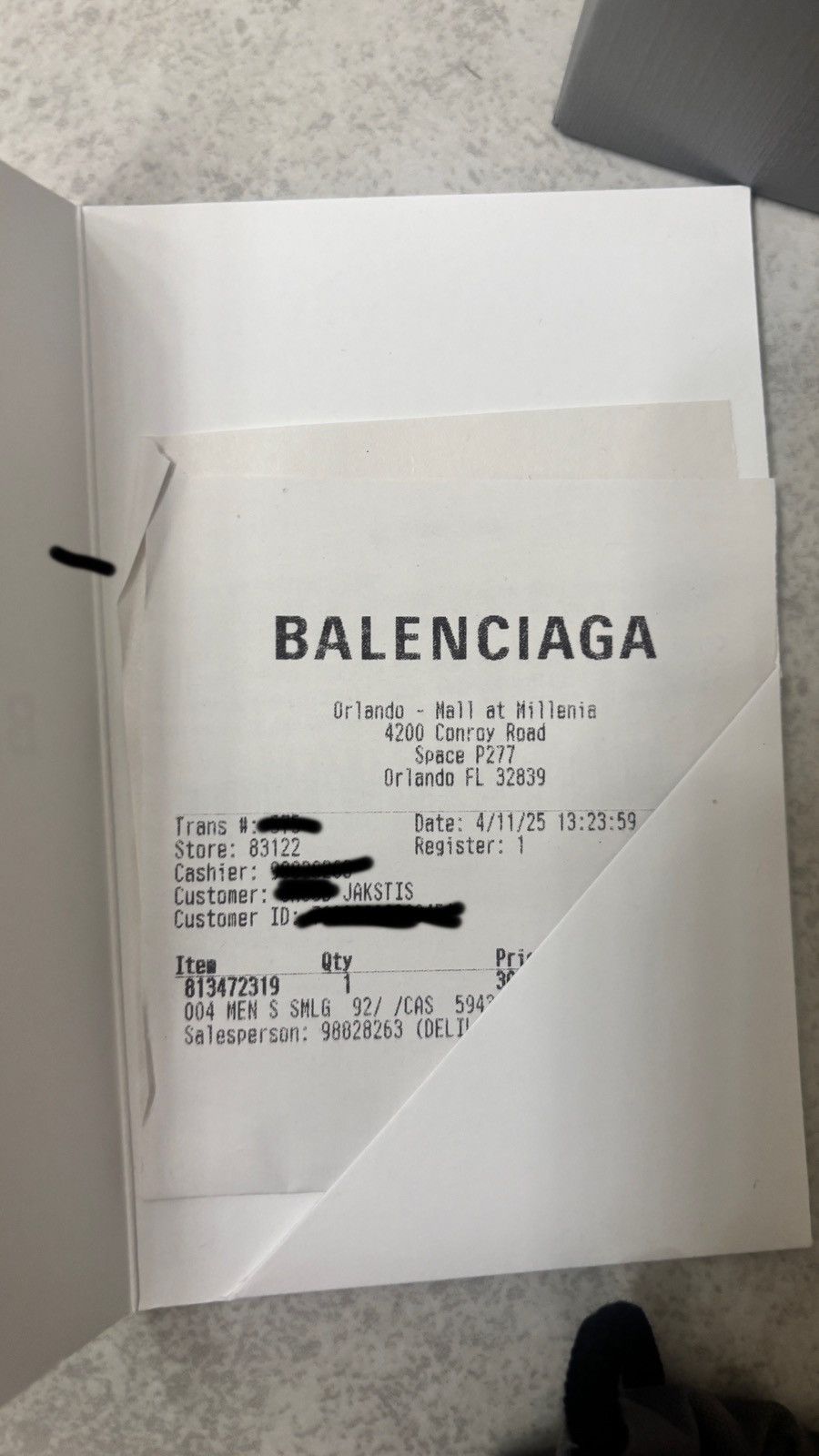 Balenciaga MEN'S CASH CARD HOLDER IN LIGHT BEIGE Size ONE SIZE - 7 Thumbnail