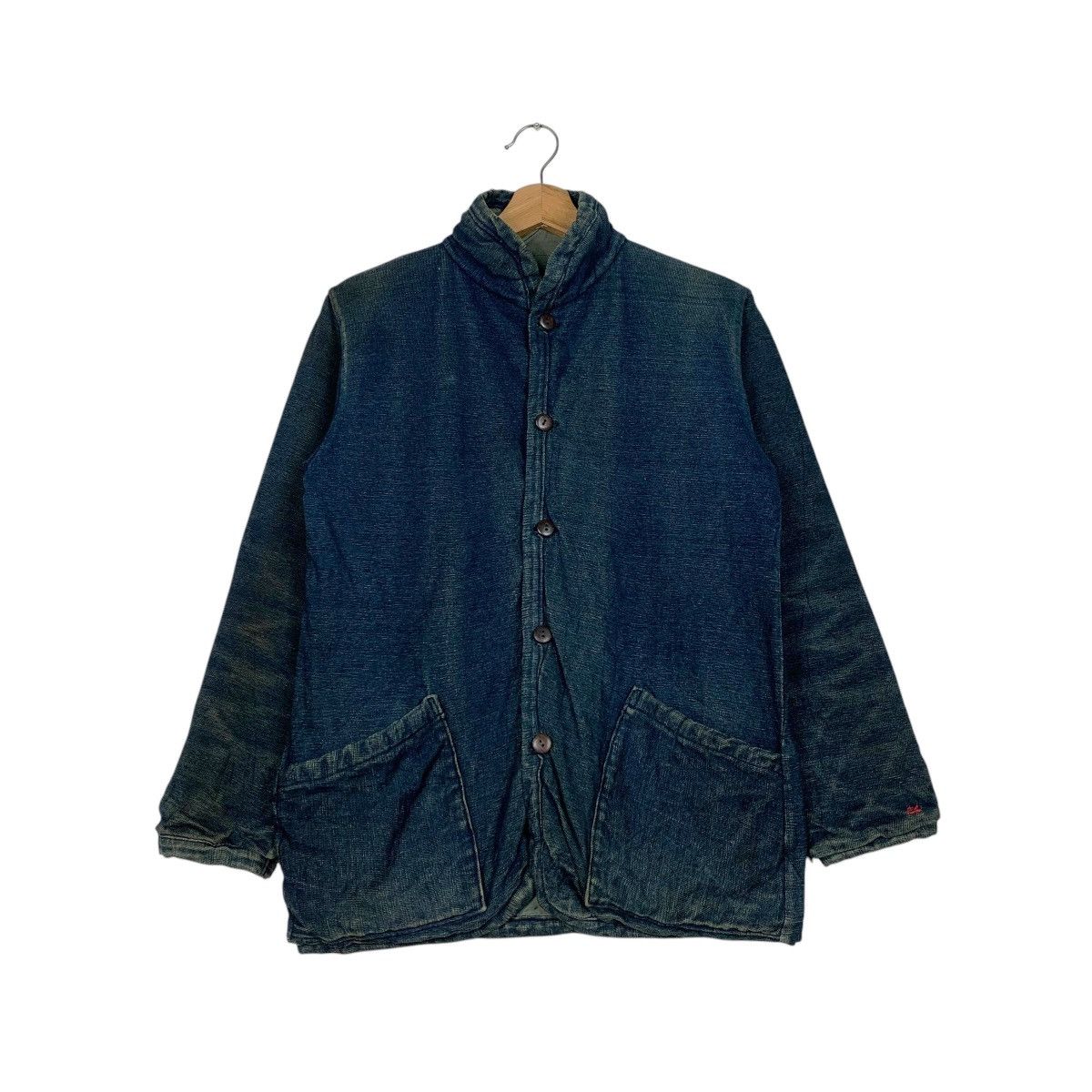 45rpm Vintage 45rpm Sashiko Indigo Denim Reversible Jacket Size US S / EU 44-46 / 1 - 1 Thumbnail