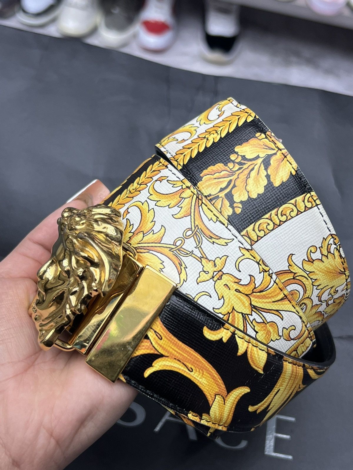 Versace Versace La Medusa Reversible Belt Size 36 - 2 Thumbnail