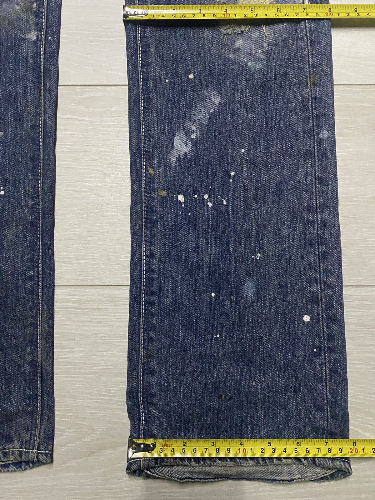 Murder License Vintage Murder License Paint Splatter Distressed Slim Jeans Size US 36 / EU 52 - 19 Thumbnail