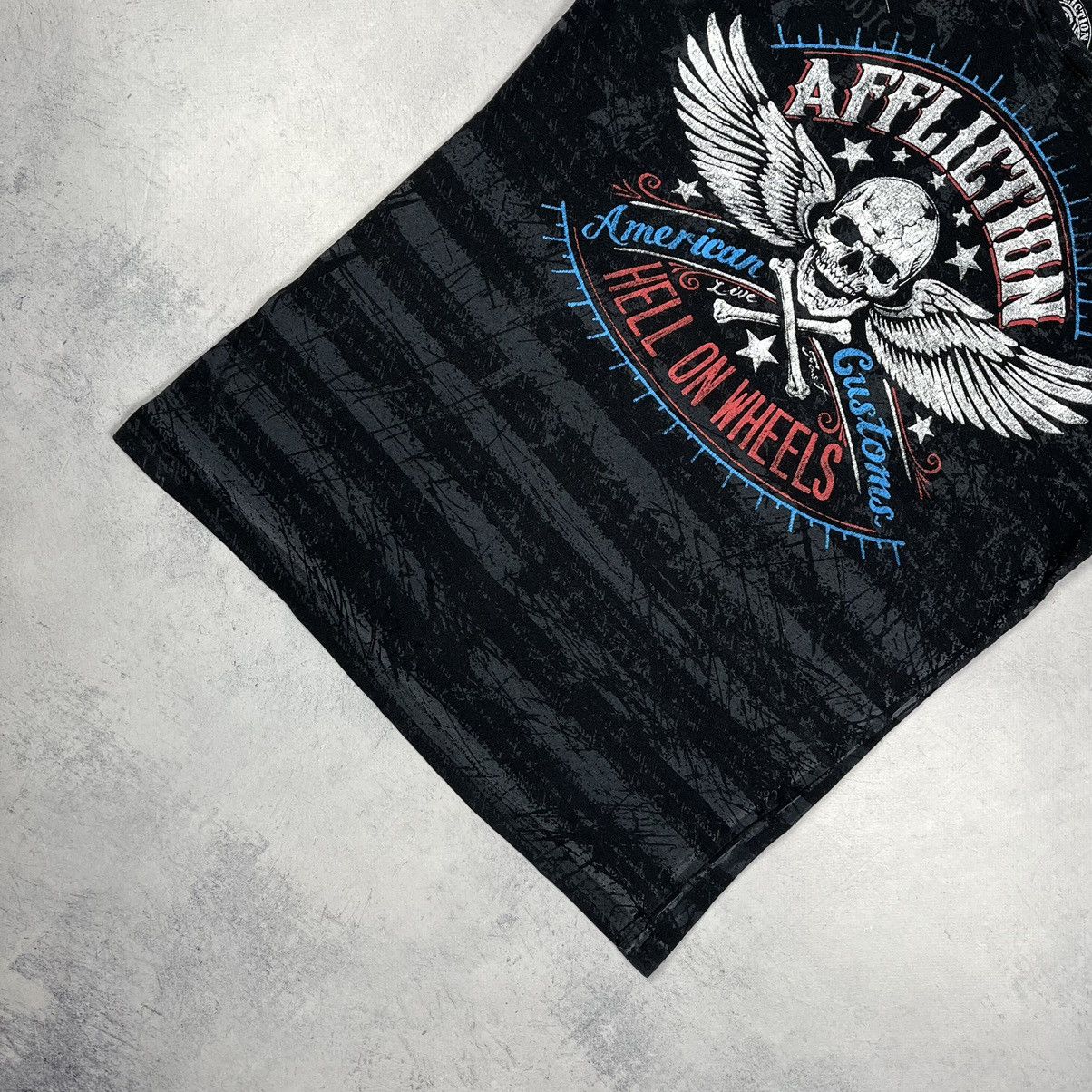 Affliction Vintage Affliction Y2K All Over Print Skulls T Shirt 00’s Size US M / EU 48-50 / 2 - 4 Thumbnail