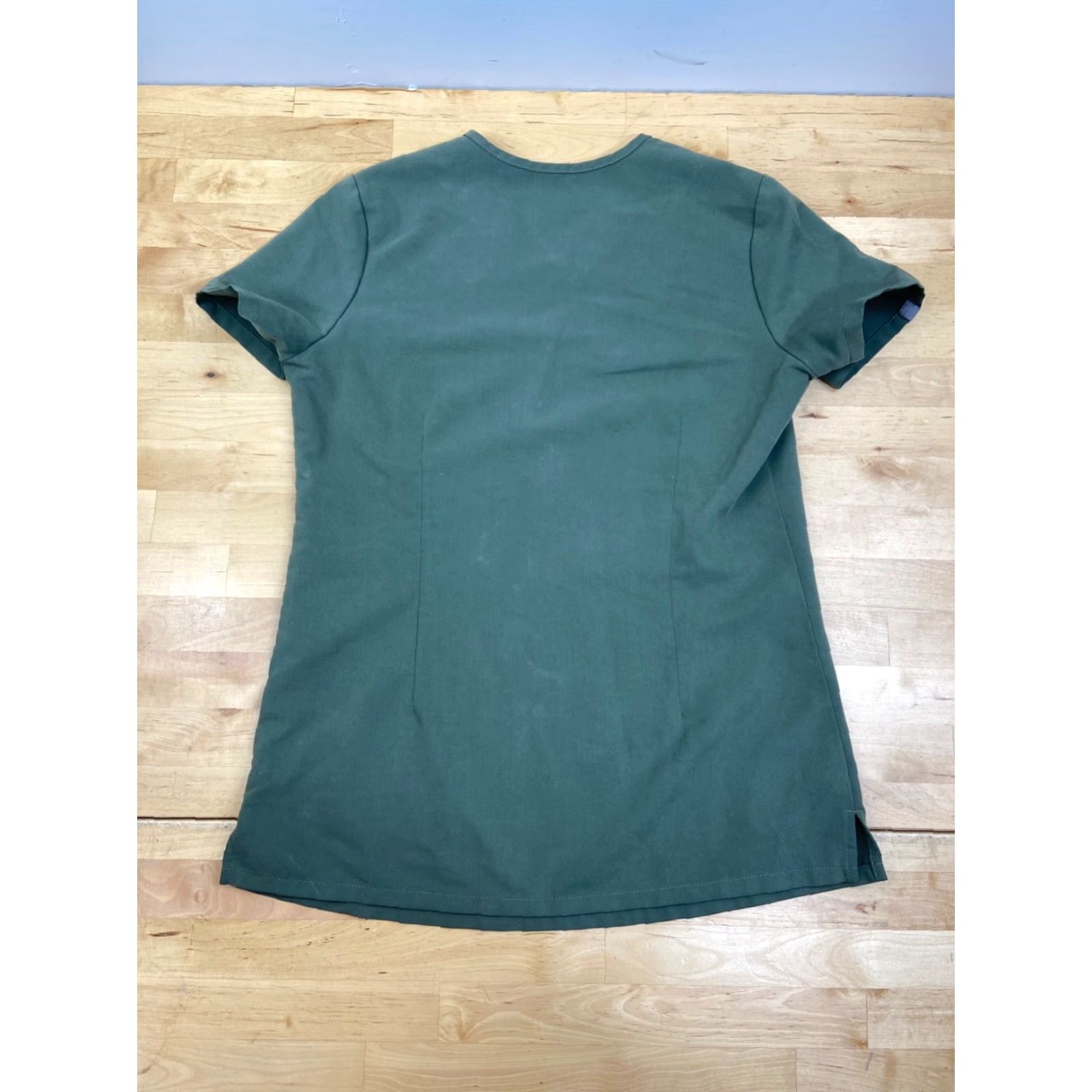 Vintage FIGS Scrub Top Womens 2XS Catarina Slim Green Gray Hospital Medical Medical Solid Shirt Women 2XS Size XXS / US 00 / IT 34 - 7 Thumbnail