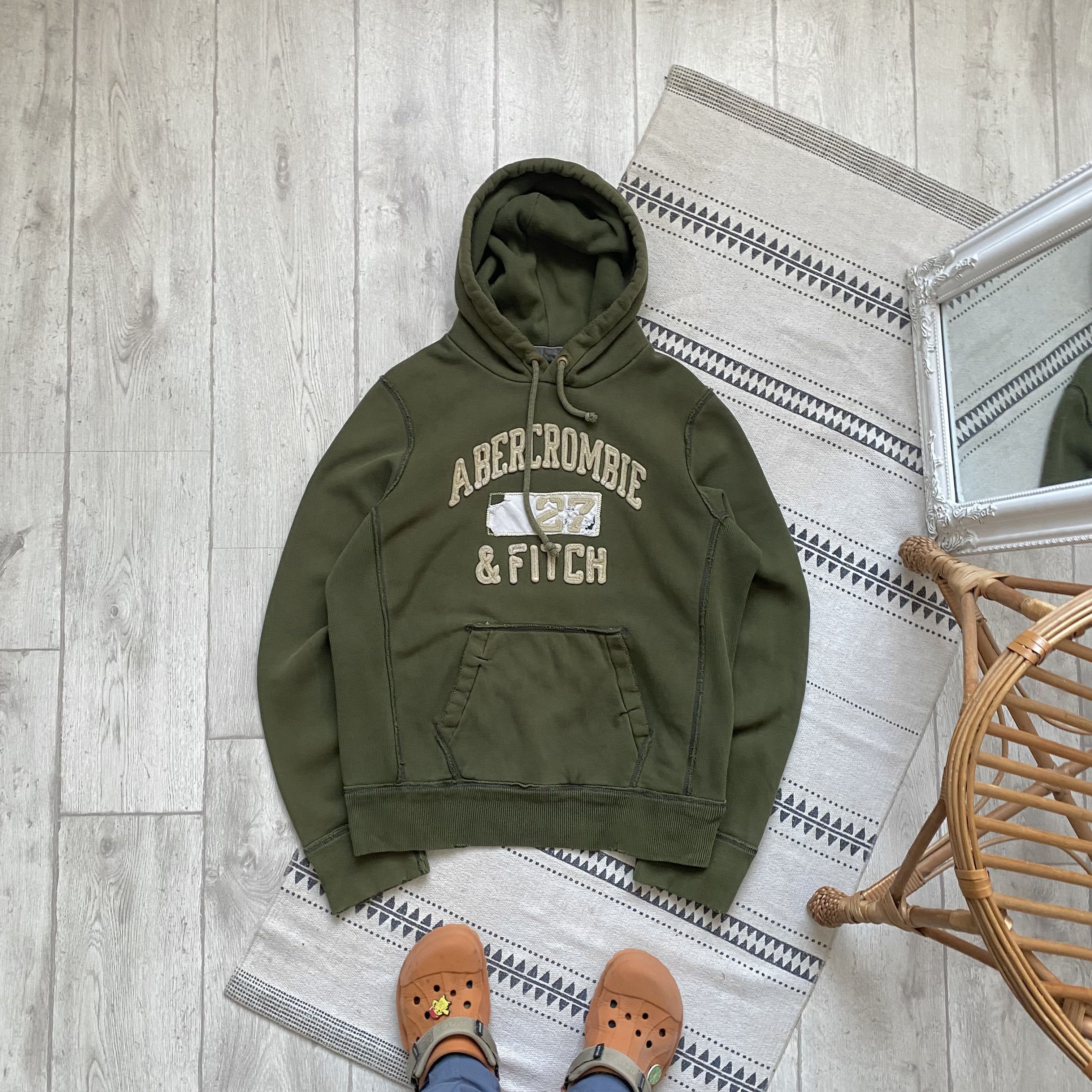 Abercrombie & Fitch Vintage Abercrombie Fitch Heavy Hoodie Distressed LGB style Size US M / EU 48-50 / 2 - 1 Thumbnail
