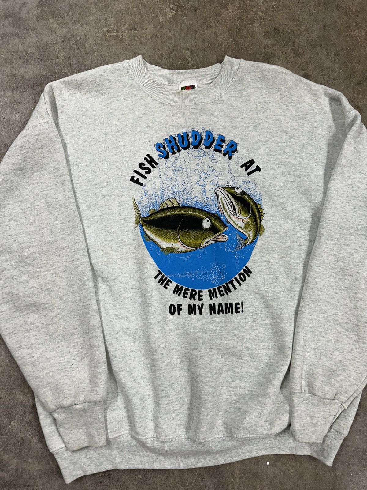 Vintage Vintage 90s Fish Shudder Cartoon Animal Sweatshirt Size US XL / EU 56 / 4 - 3 Thumbnail