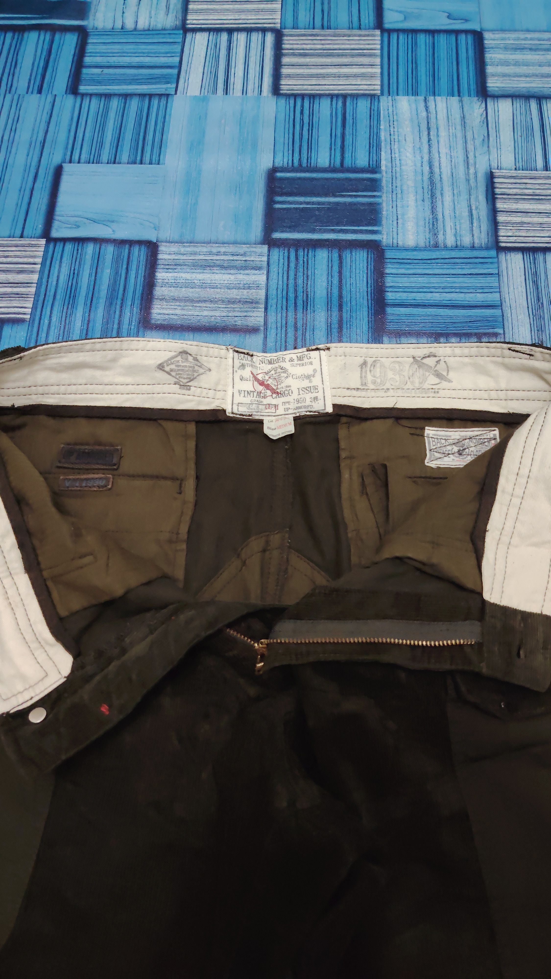 Japanese Brand Distressed corduroy back number & mfg cargo pants custom Size US 32 / EU 48 - 6 Thumbnail