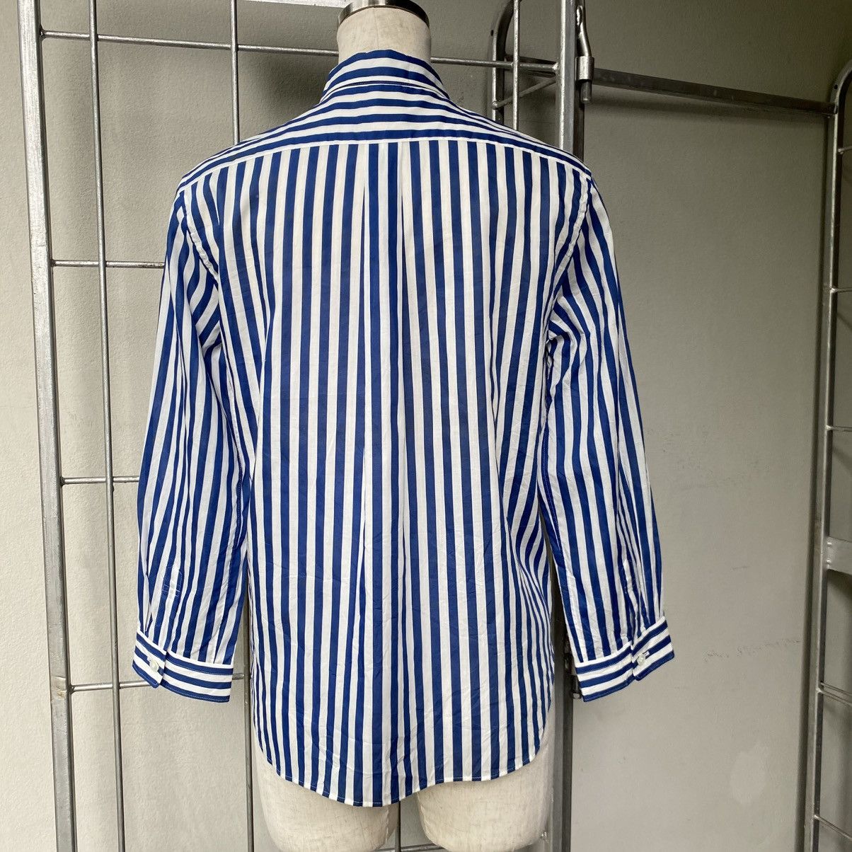 Comme des Garcons COMME des GARCONS TAO Blue & White Stripe Shirt Size S / US 4 / IT 40 - 4 Thumbnail
