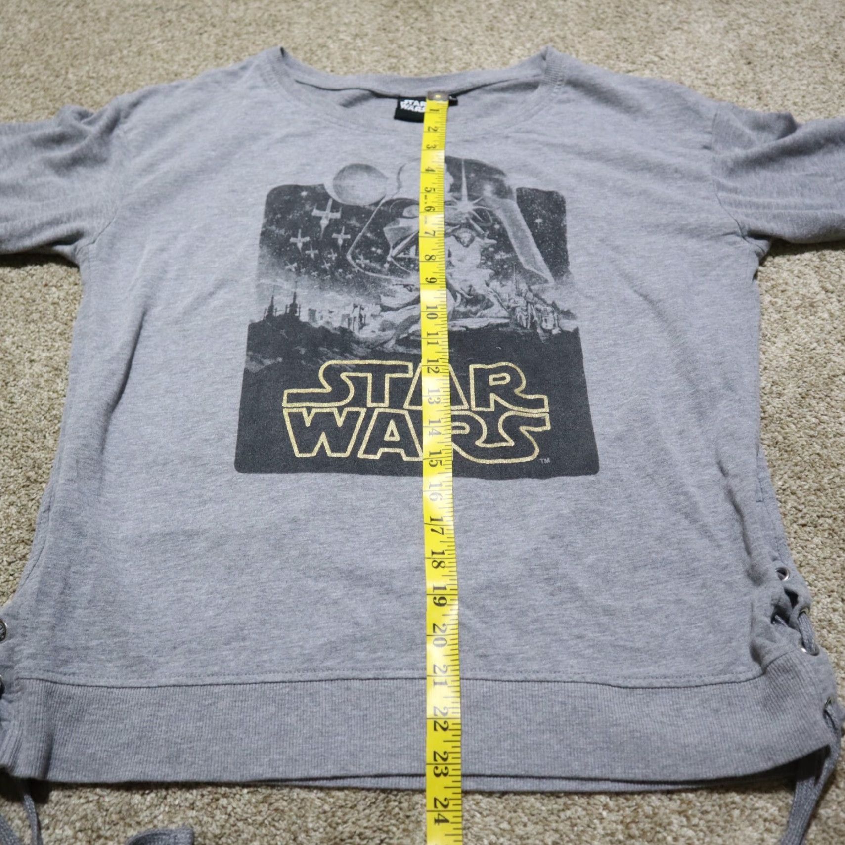 Star Wars Star Wars Sweatshirt Women 2XL Gray Pullover Sweater Adult Size 2XL Female Star Wars Gray Sweatshirt Sweater Long Sleeve Size XXL / US 16-18 / IT 52-54 - 6 Thumbnail