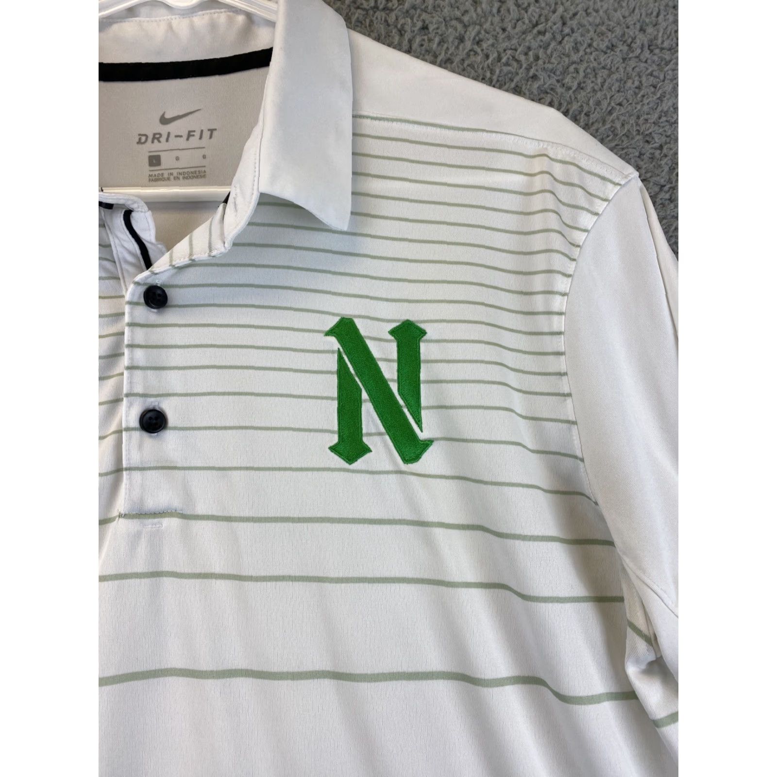 Under Armour UNDER ARMOUR Tech Golf Polo Shirt Men's Large White Gray Size US L / EU 52-54 / 3 - 3 Thumbnail