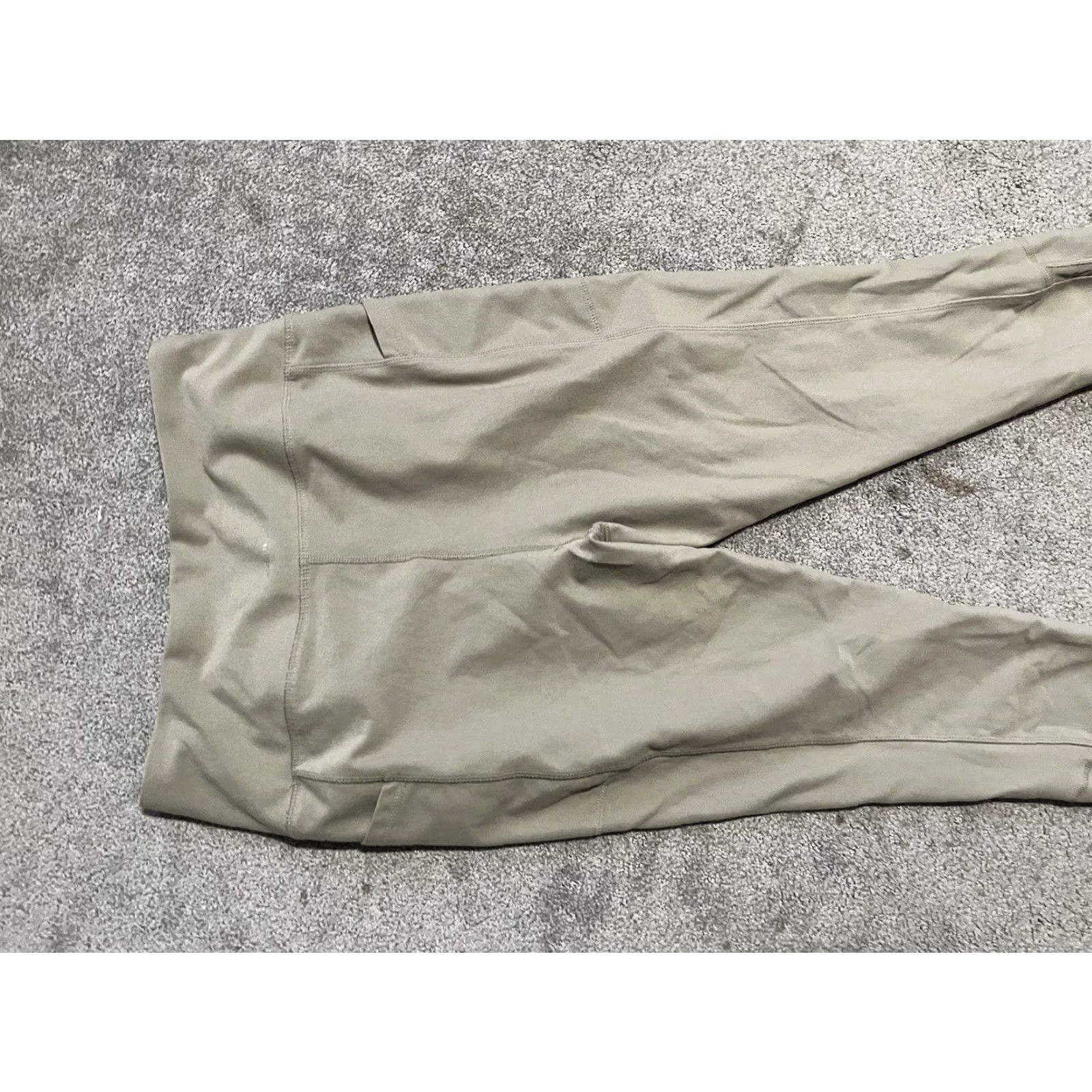 Vintage Mondetta Leggings Womens Medium Beige Polyester Spandex Regular Comfort Casual Size 32" / US 10 / IT 46 - 4 Thumbnail