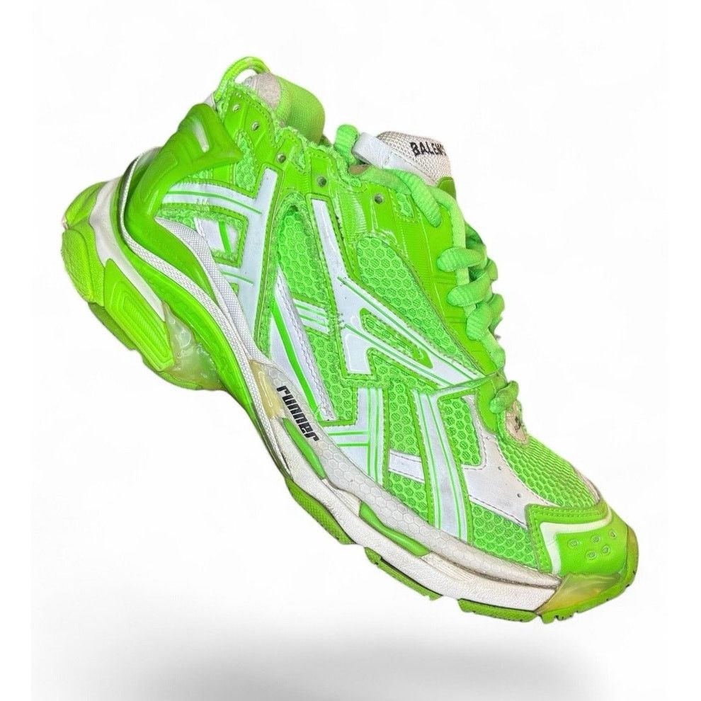 Balenciaga Size 9 - Balenciaga Runner Green White Track Sneakers Size US 9 / EU 42 - 3 Thumbnail