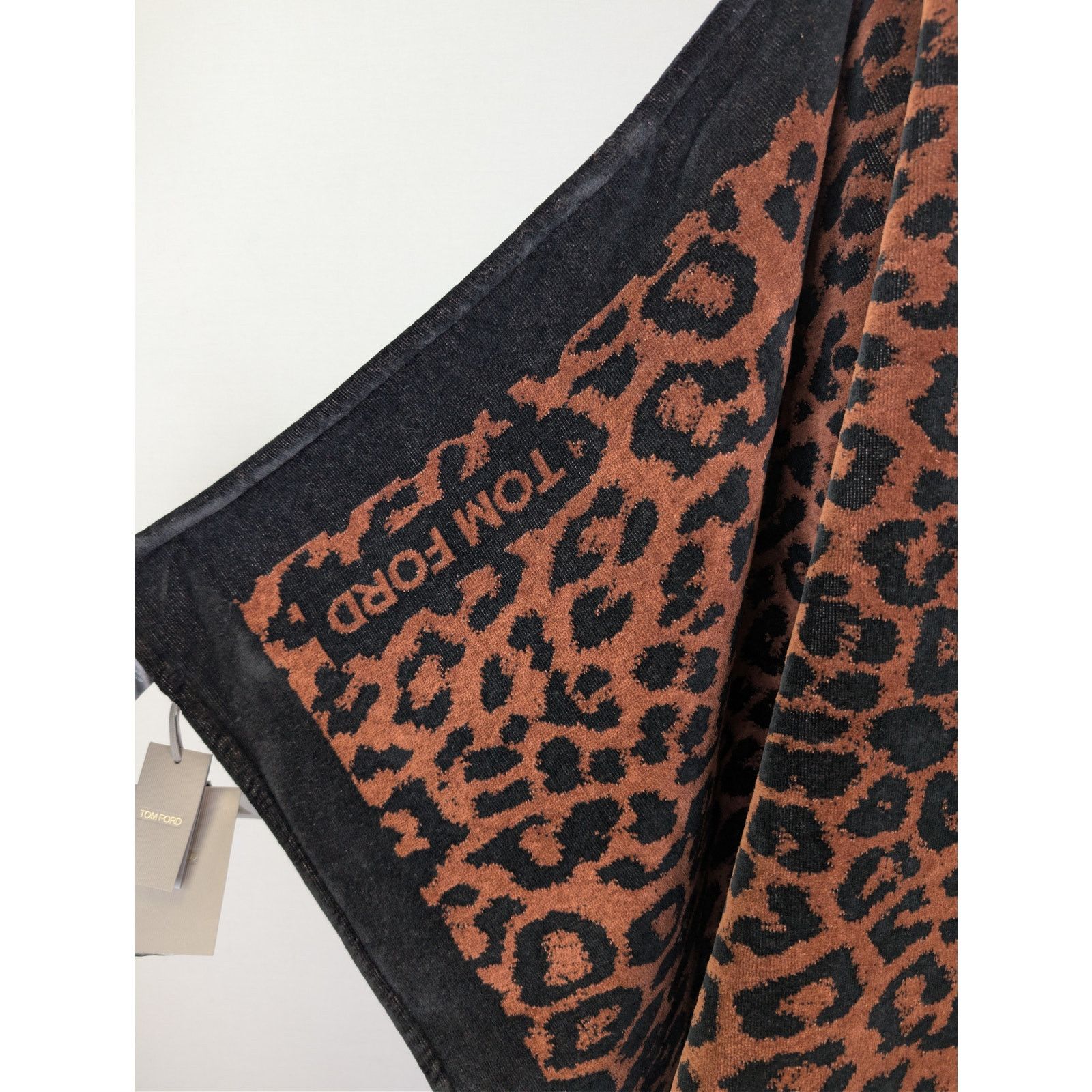 Tom Ford o1rshd1 Size: OS / Towel Towel In Leopard Brown Size ONE SIZE - 13 Thumbnail