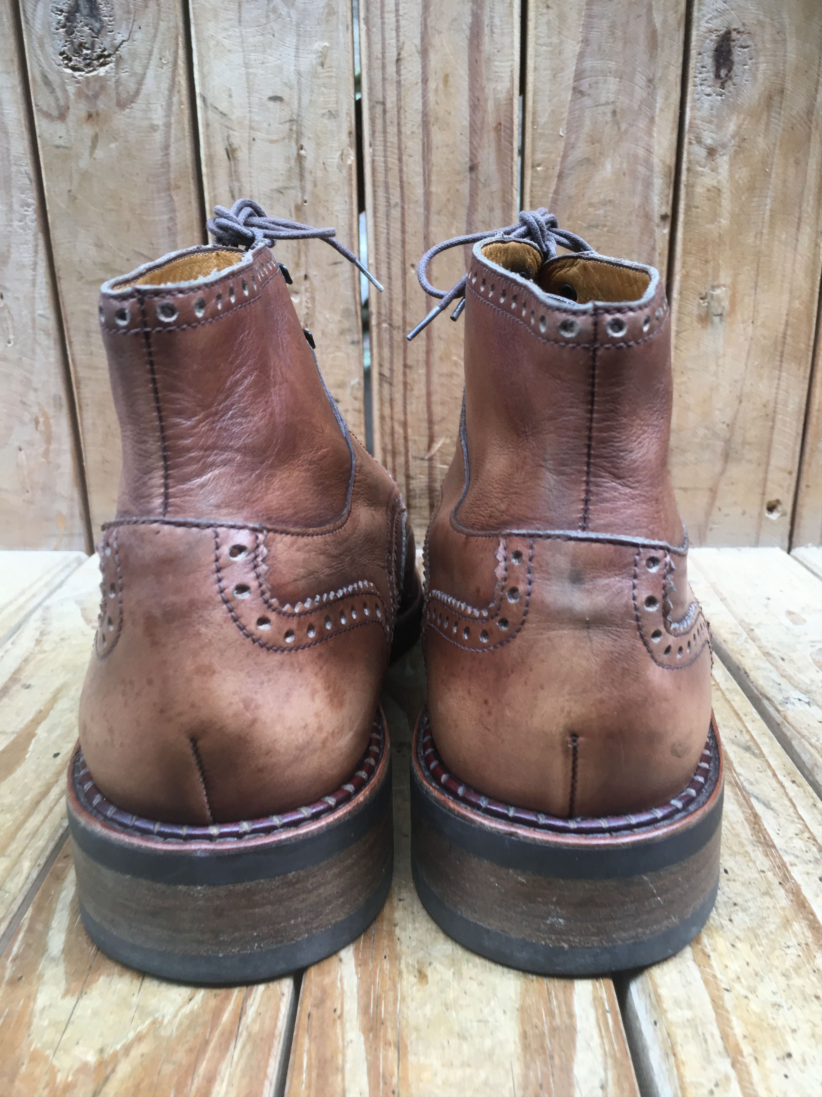 Paraboot Paraboot Perrault brogue Men's leather boots sz US 10 UK 9 H Size US 10 / EU 43 - 6 Thumbnail