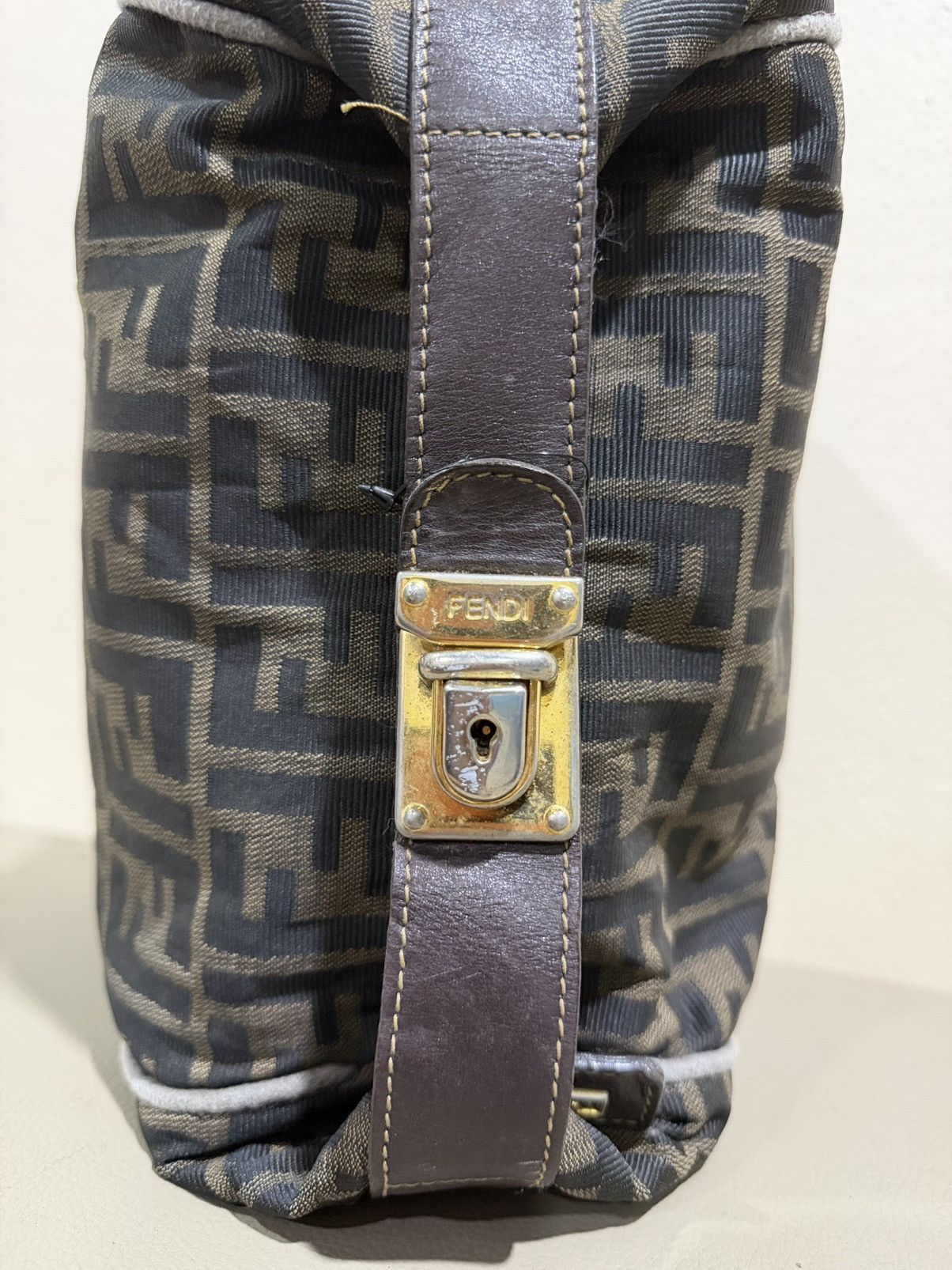 Fendi Authentic Fendi Zucca Monogram Canvas Toiletries Hand Bag Size ONE SIZE - 10 Thumbnail