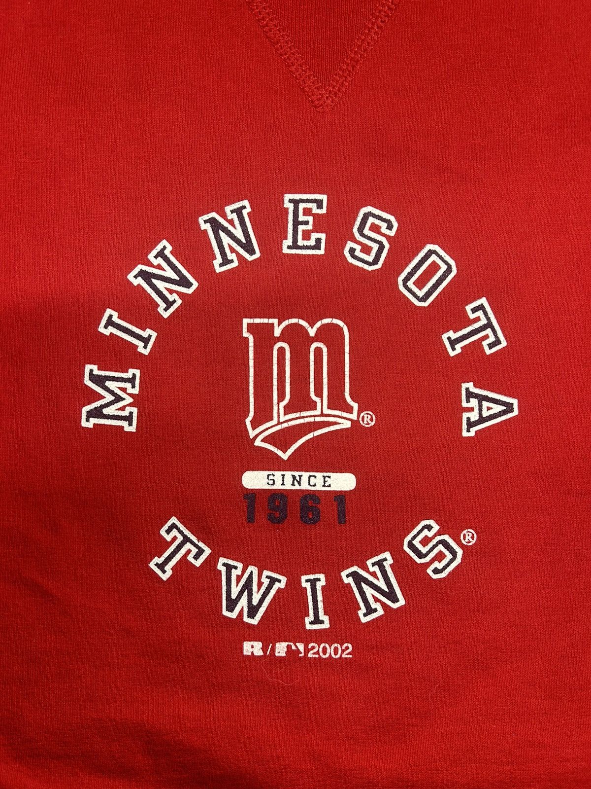 MLB × Russell Athletic × Vintage Crazy Vintage Y2K Essential Red Minnesota Twins MLB T-Shirt Size US XL / EU 56 / 4 - 2 Thumbnail