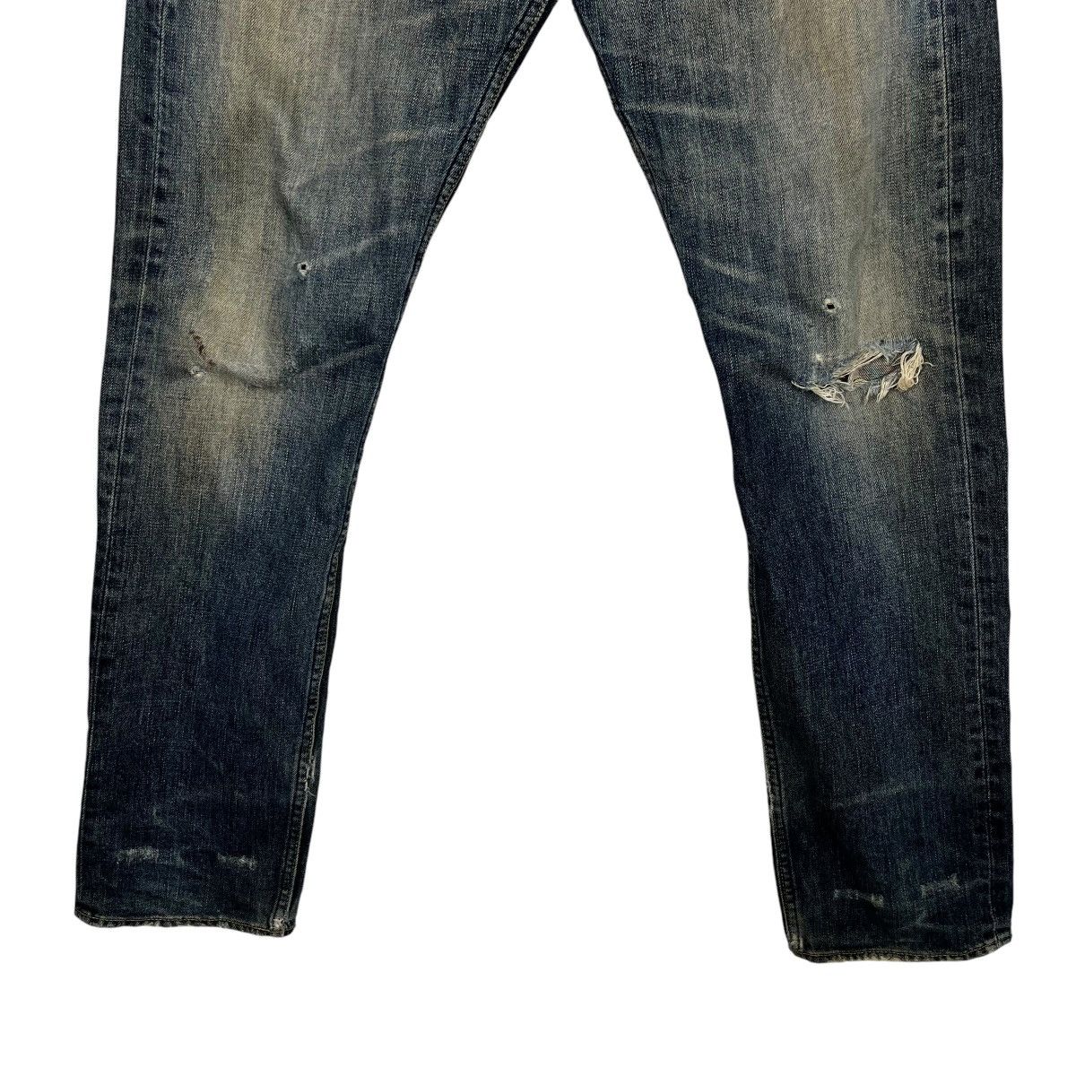 Japanese Brand Vintage Azul By Moussy Distressed Denim Size 32" / US 10 / IT 46 - 4 Thumbnail