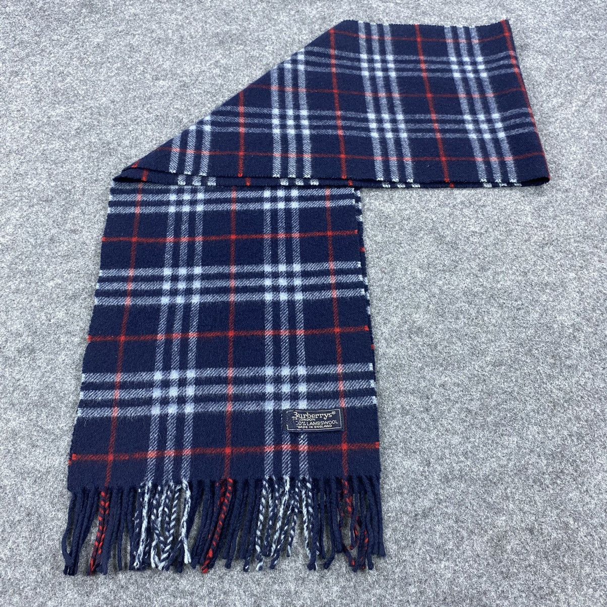 Burberry × Vintage Burberrys Scarf # D300 # Muffler # Neckwear Size ONE SIZE - 7 Thumbnail