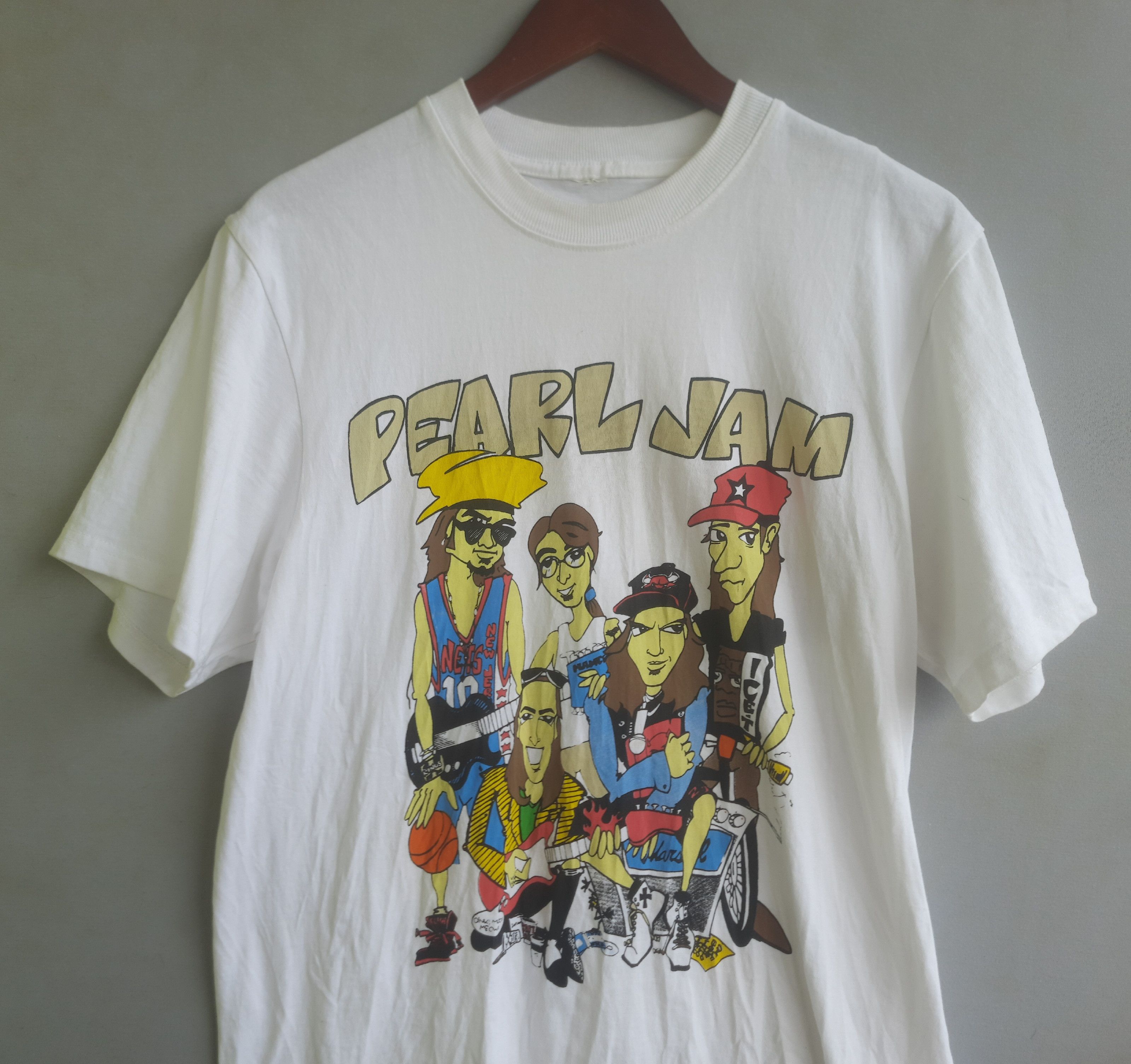 Band Tees Y2K Pearl Jam World Tour Cartoon T-Shirt Size US L / EU 52-54 / 3 - 3 Thumbnail