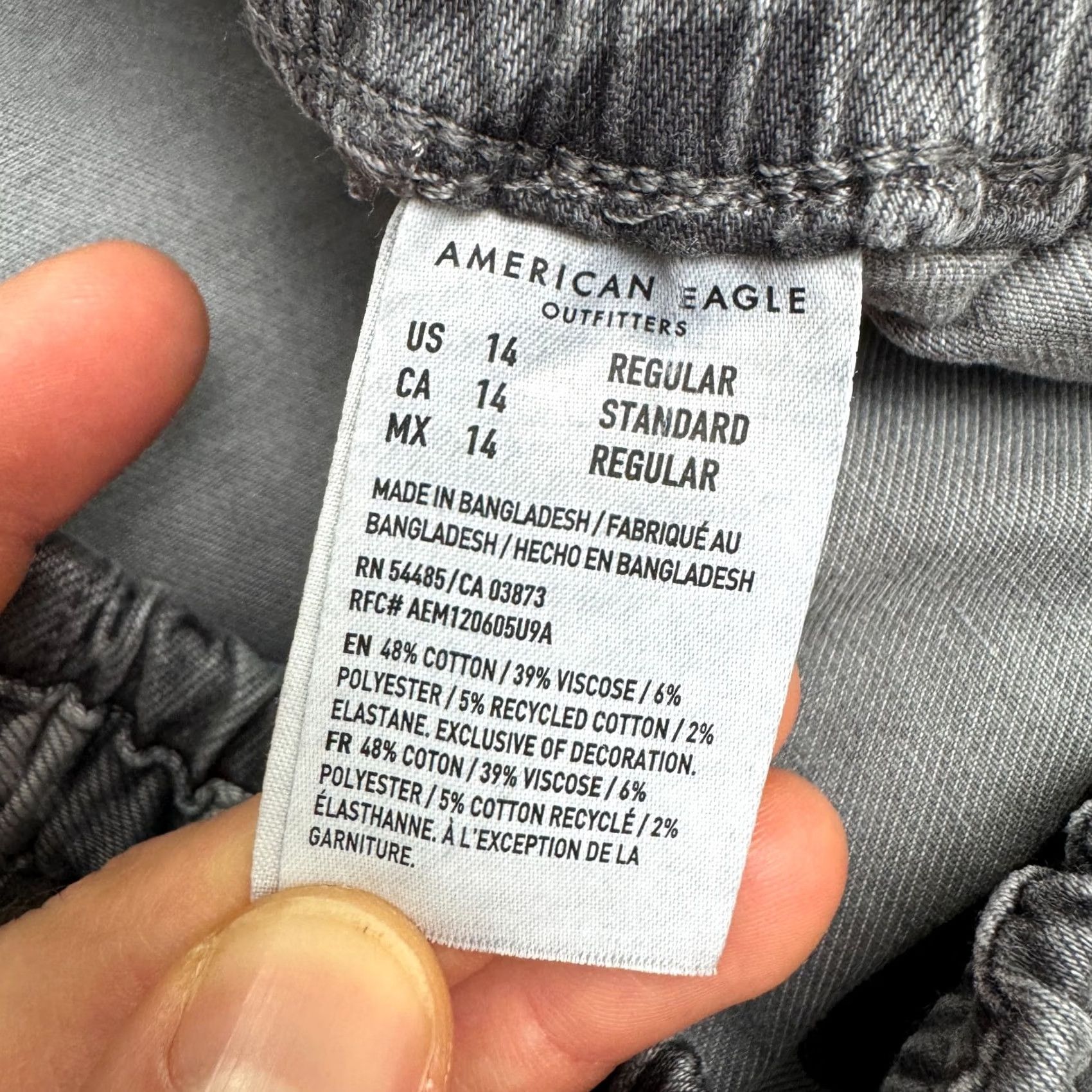 American Eagle Outfitters American Eagle Outfitters Camouflage Pants Straight Leg Womens 14 Gray Size 36" / US 14 / IT 50 - 7 Thumbnail