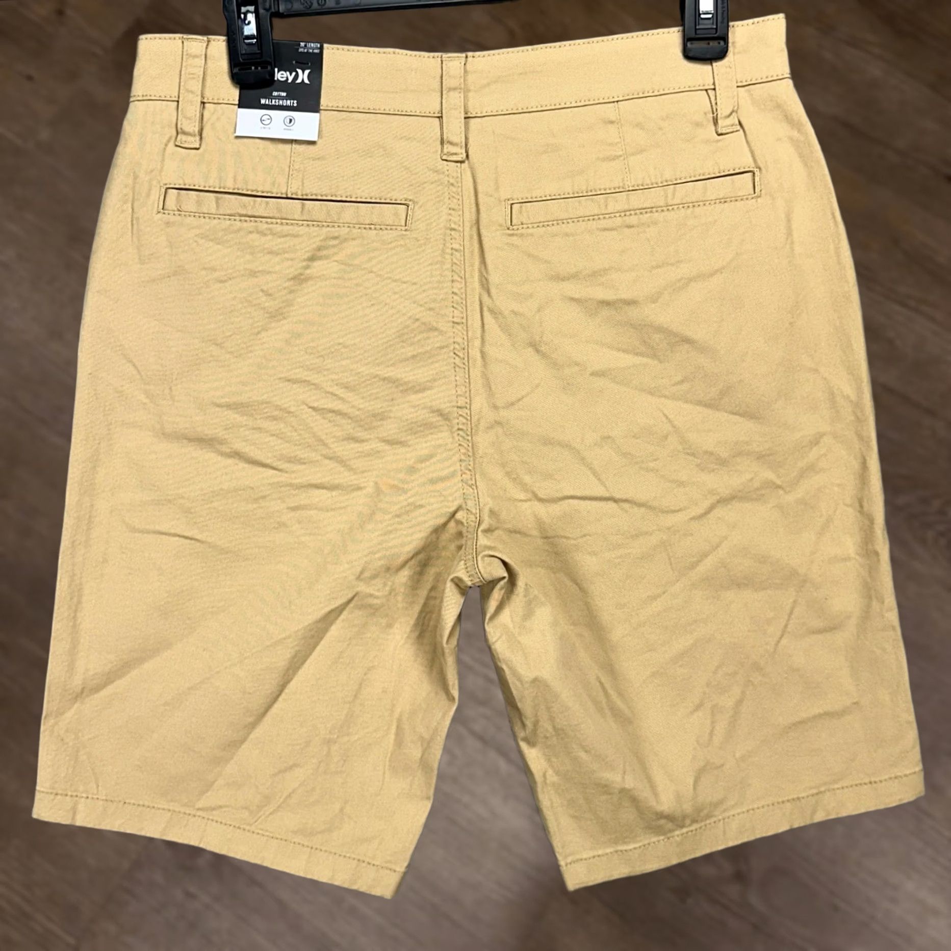 Hurley Hurley Mens Cotton Walk Shorts 30 Tan Casual Khaki Stretch Flat Front Pocket NEW Size US 30 / EU 46 - 1 Thumbnail