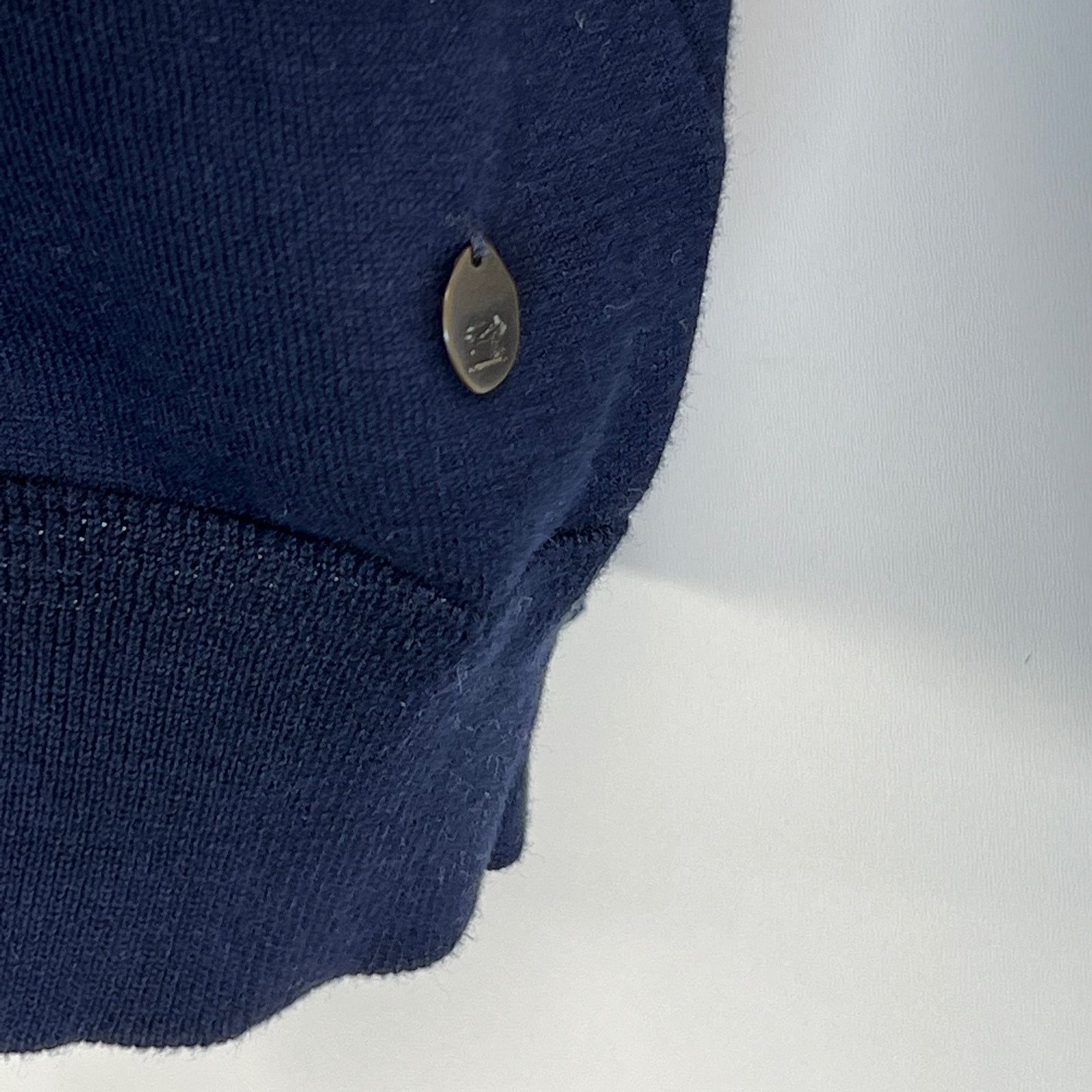 Scotch & Soda Scotch & Soda V Neck Sweater Cotton Navy Blue Long Sleeves Size US L / EU 52-54 / 3 - 6 Thumbnail