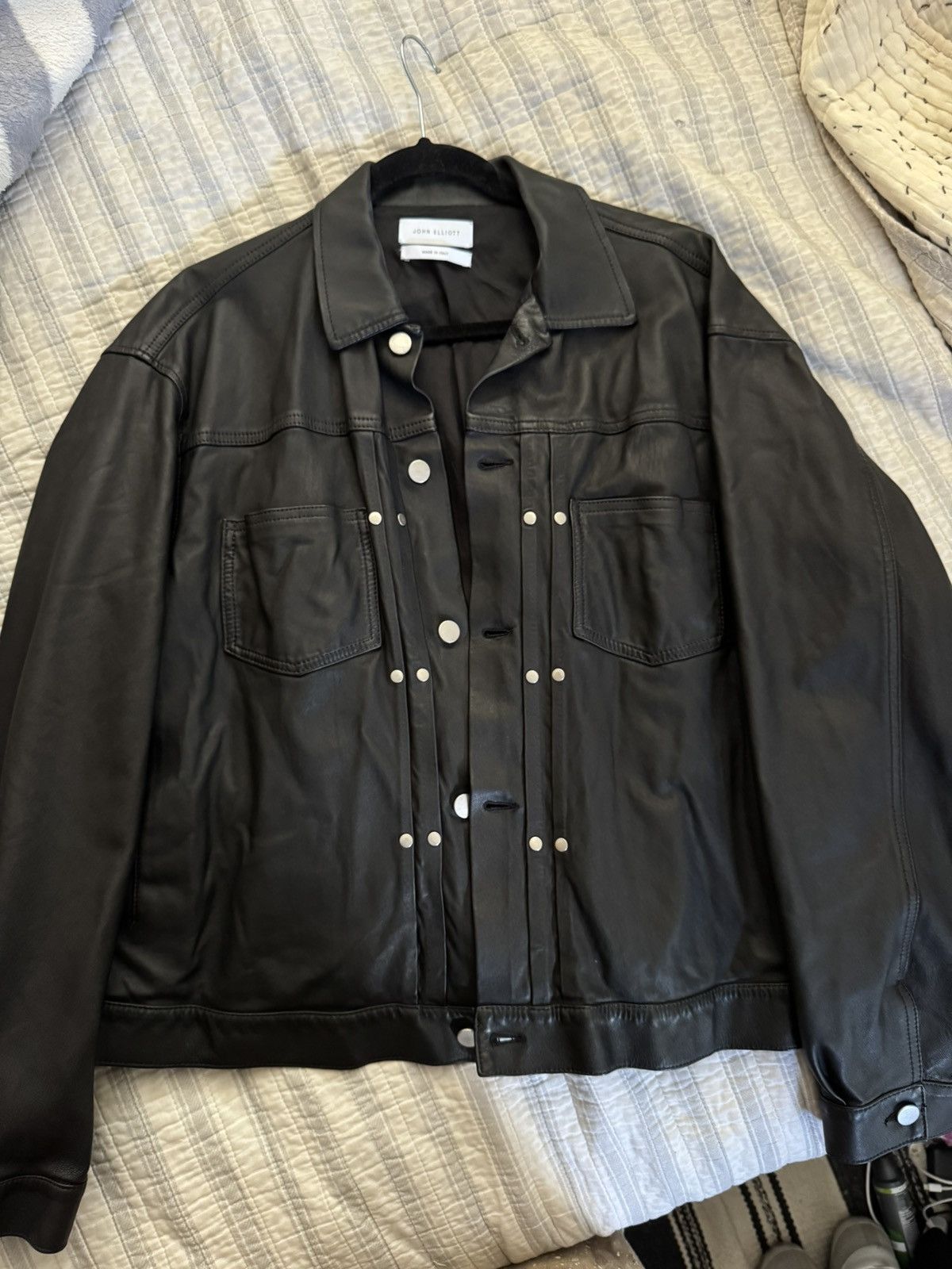John Elliott John Elliott Leather Jacket Size US XXL / EU 58 / 5 - 1 Thumbnail