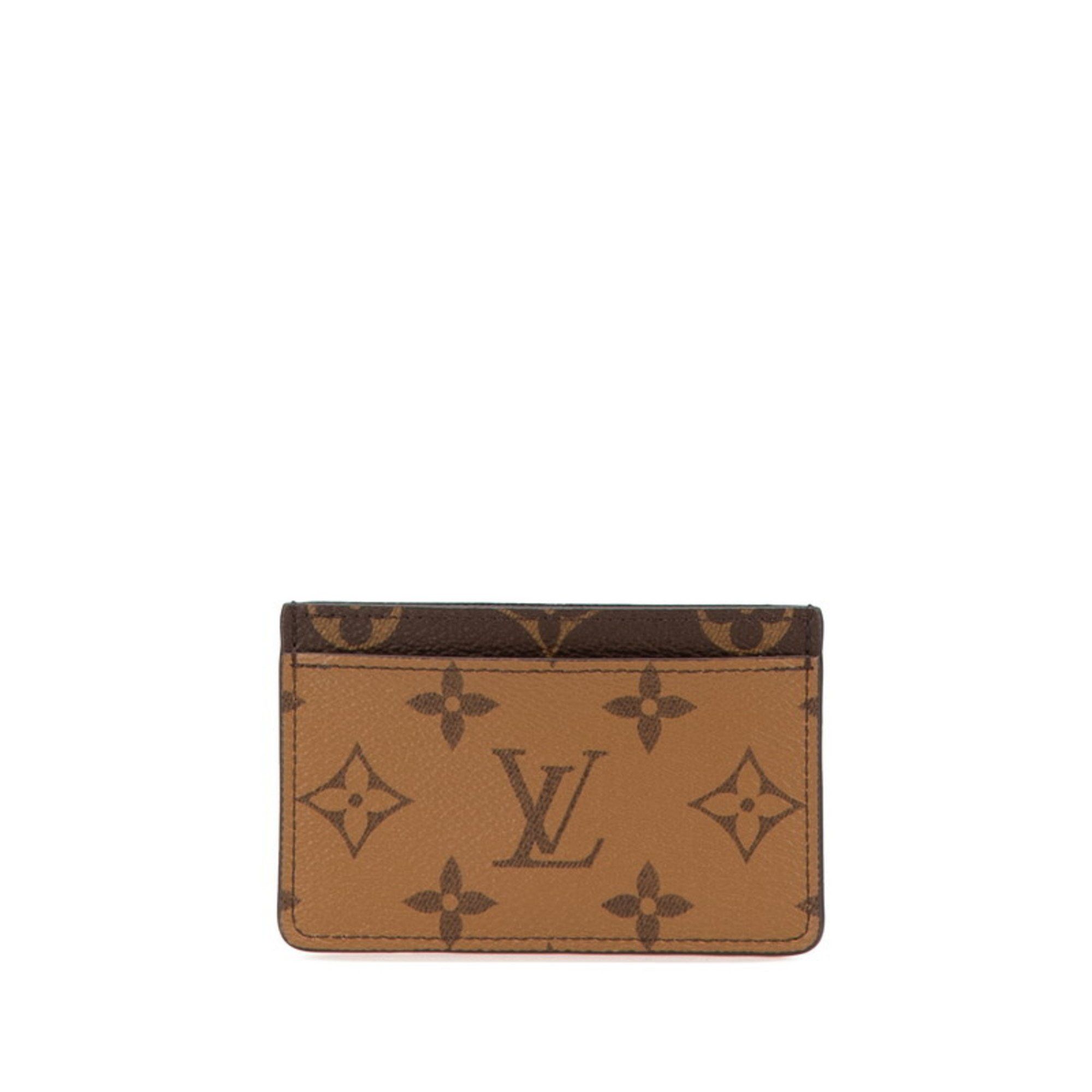 Louis Vuitton Louis Vuitton Monogram Reverse Porte Carte Sample Pass Case/Card Case M69161 Brown/Beige PVC Leather Women's LOUIS VUITTON Size ONE SIZE - 1 Thumbnail