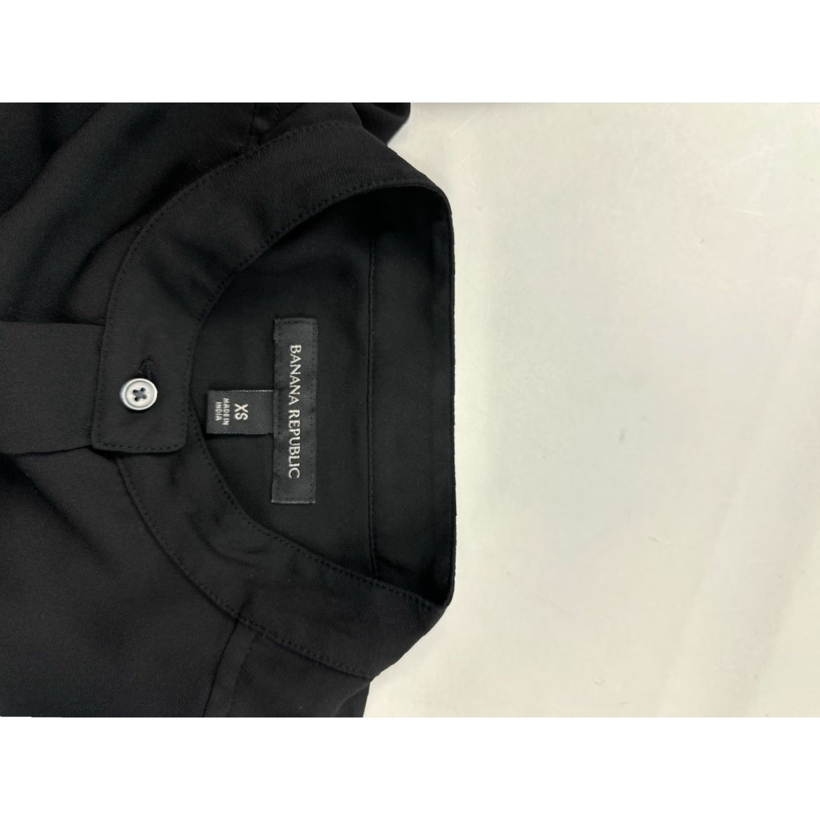 Banana Republic Banana Republic Blouse Womens XS Black Top Shirt Waist Tie Size XS / US 0-2 / IT 36-38 - 7 Thumbnail