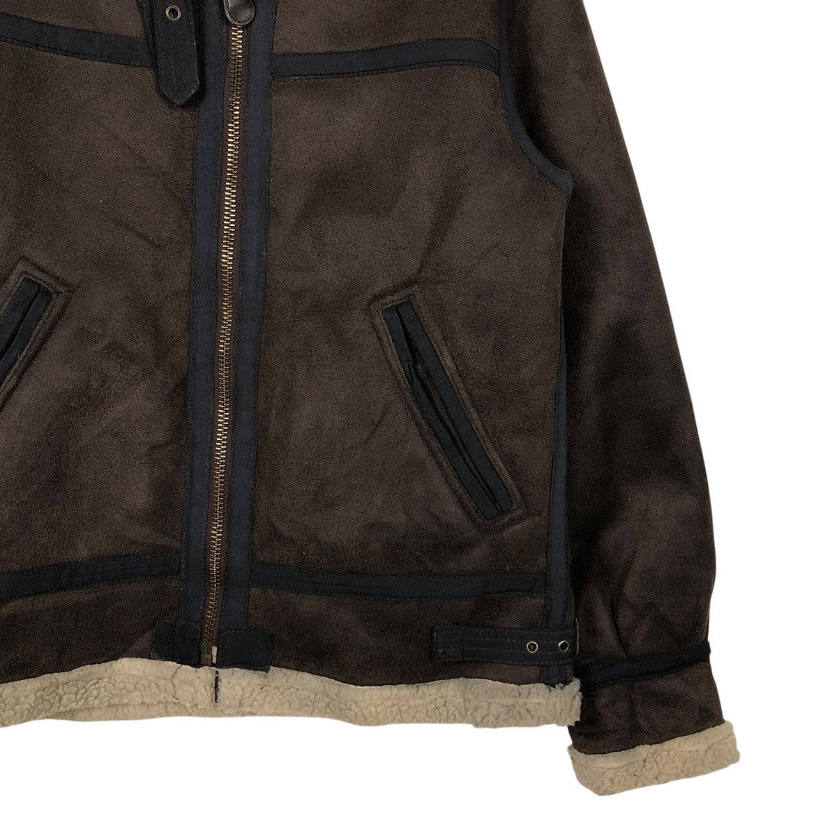 Alpha Industries VINTAGE SHEARLING LEATHER SHEEPSKIN JACKET ALPHA INDUSTRIES Size US L / EU 52-54 / 3 - 7 Thumbnail