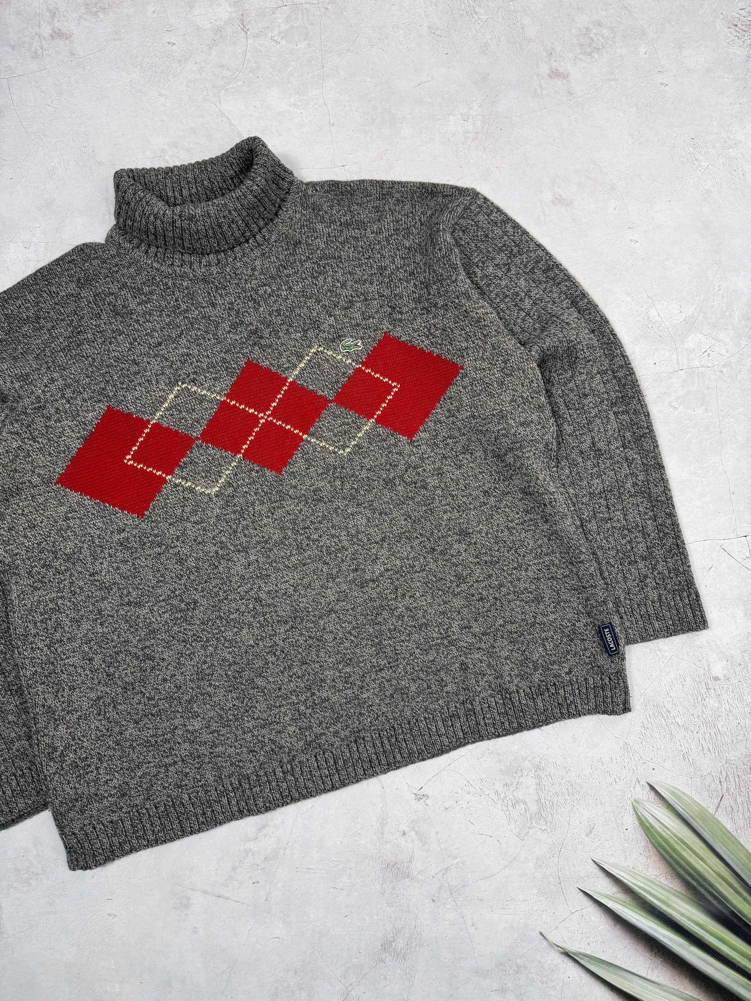 Lacoste × Vintage Vintage Lacoste Turtleneck Sweater & Rombed Size US L / EU 52-54 / 3 - 4 Thumbnail