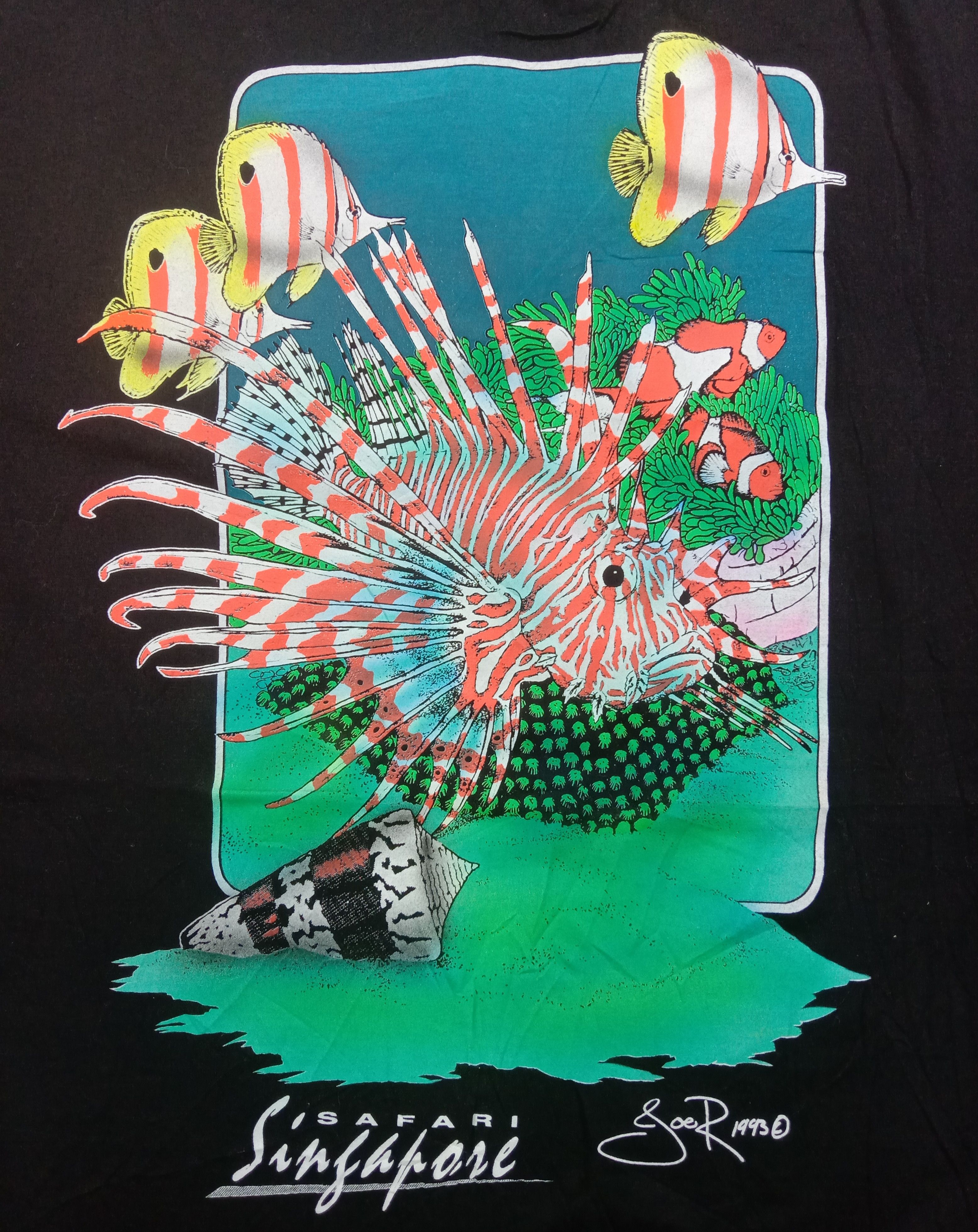Japanese Brand Vintage Safari Singapore T Shirt Size US L / EU 52-54 / 3 - 3 Thumbnail