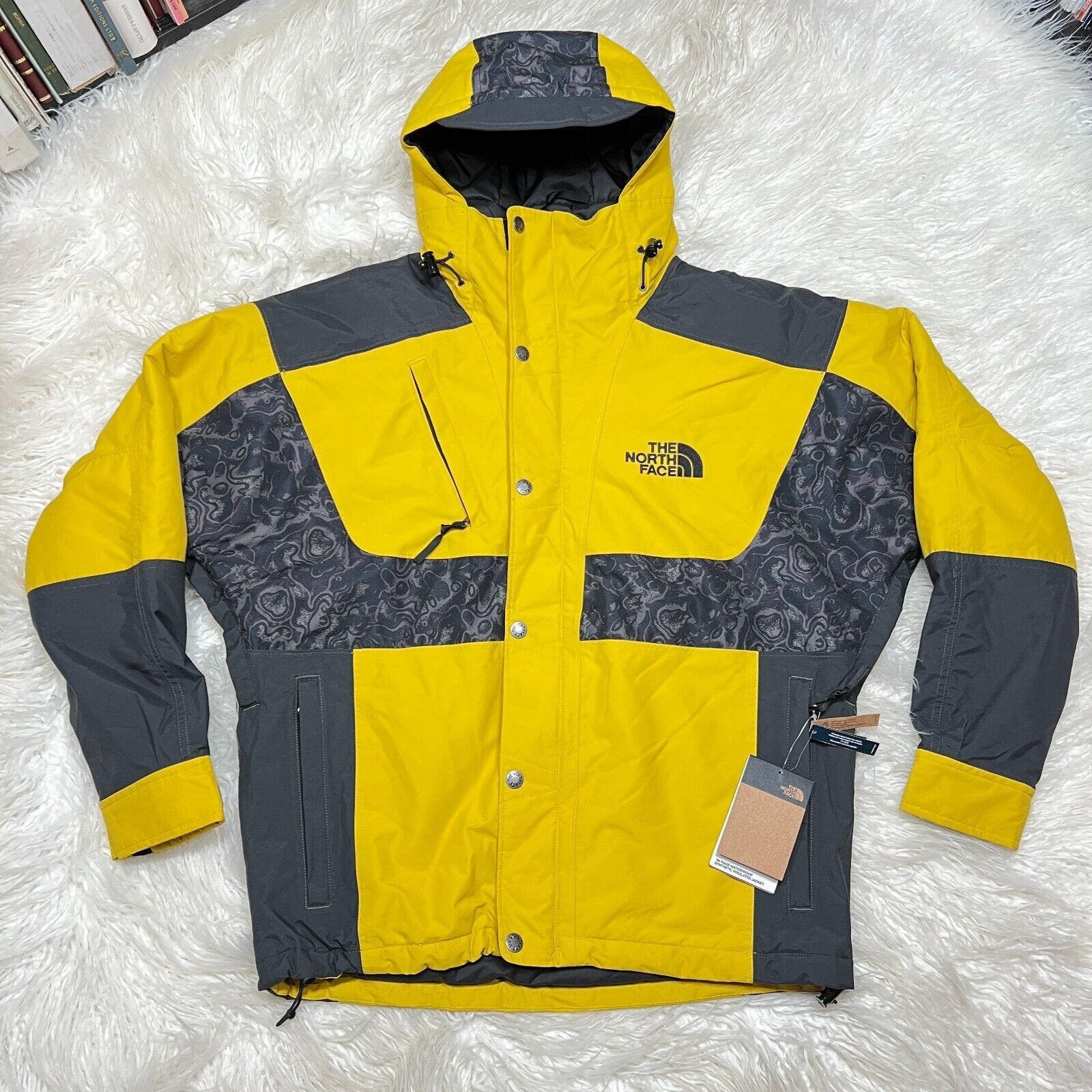 Image of The North Face 94 Rage Coat Northface Jacket Yellow in Black, Men's (Size XL)