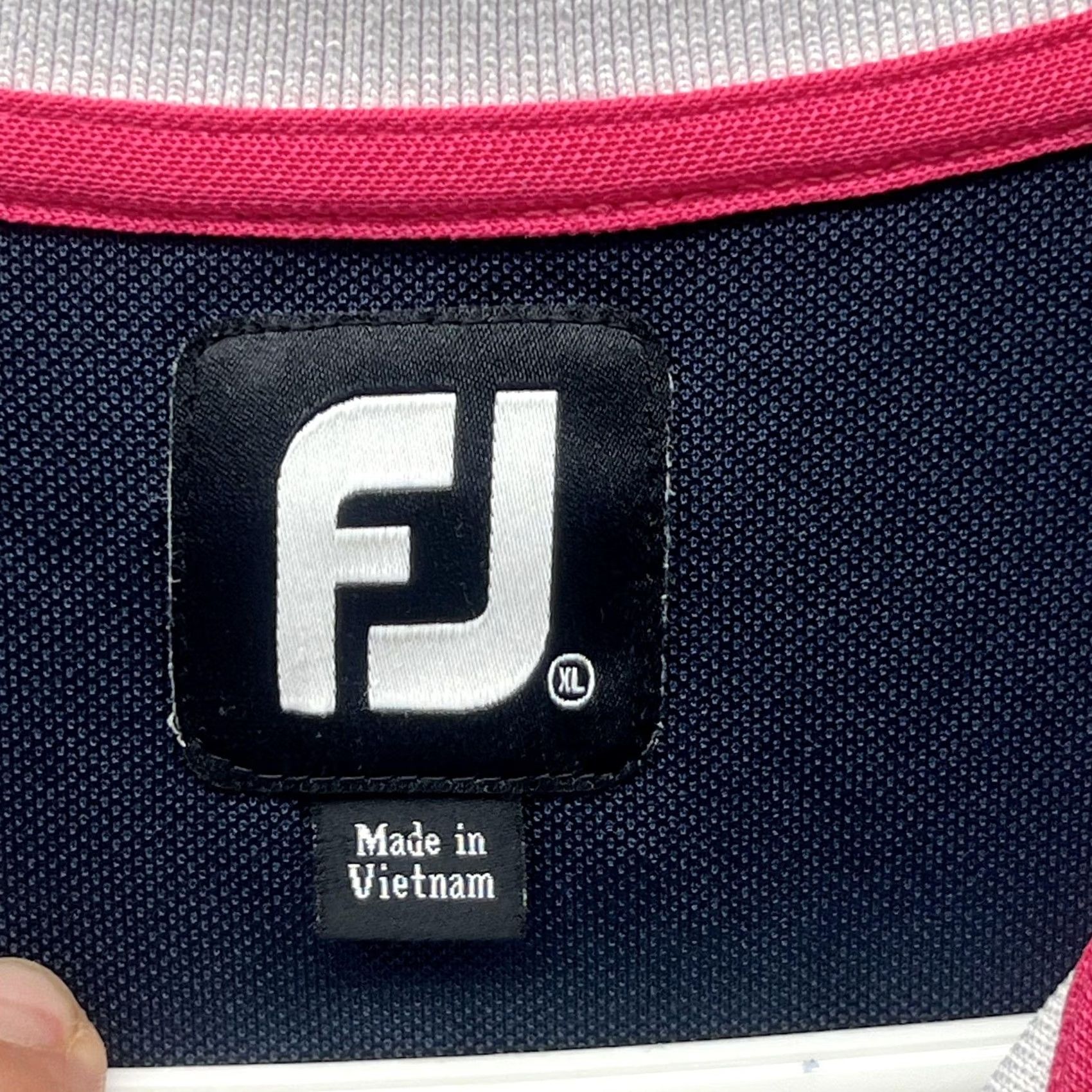 Footjoy FootJoy Polo Shirt Mens XL White Colorblock Golf Performance Short Sleeve Size US XL / EU 56 / 4 - 7 Thumbnail