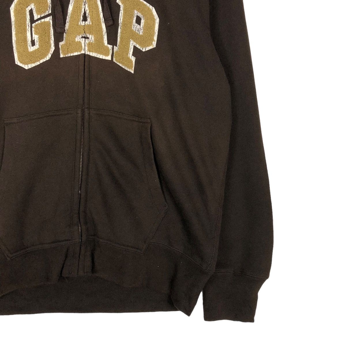 Japanese Brand 🔥VINTAGE ZIPPER JACKET GAP BIG LOGO SPELL OUT HOODIE Size US XL / EU 56 / 4 - 7 Thumbnail