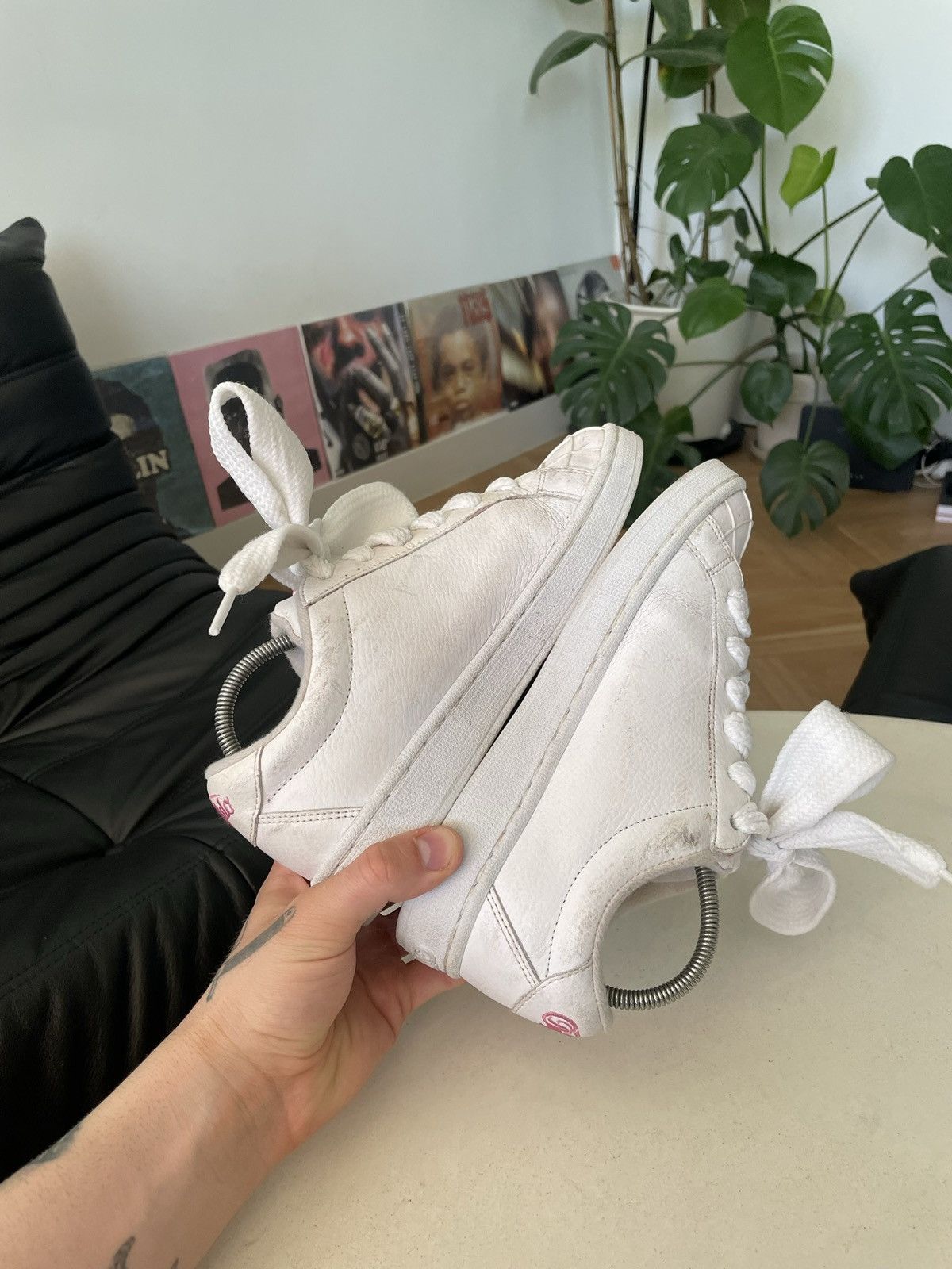 Buffalo London Buffalo Y2K Flame Chunky Shoes Skate Vintage White Pink Size US 6 / IT 36 - 5 Thumbnail