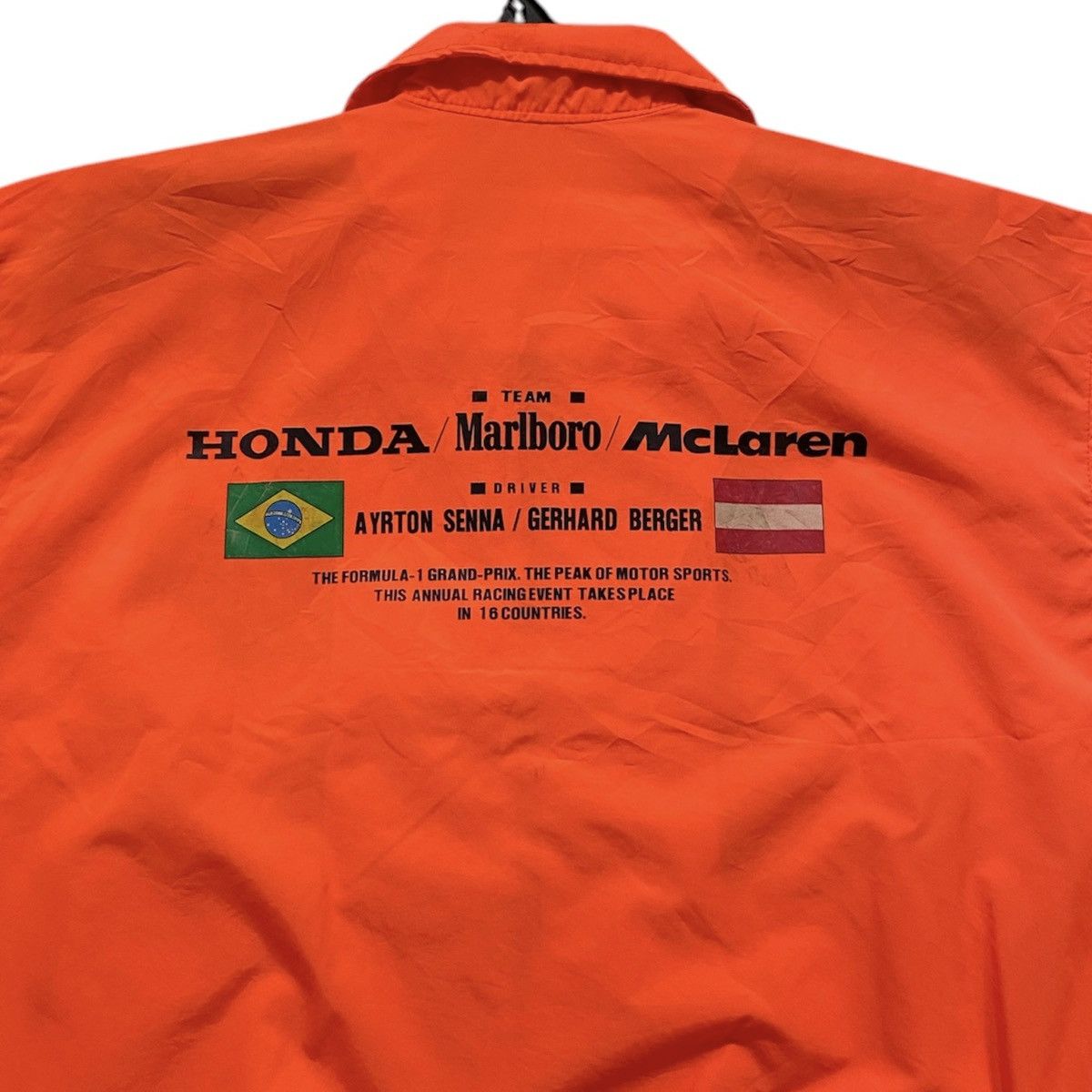 Honda VINTAGE Formula Team Marlboro McLaren Honda Racing Jacket Size US L / EU 52-54 / 3 - 5 Thumbnail