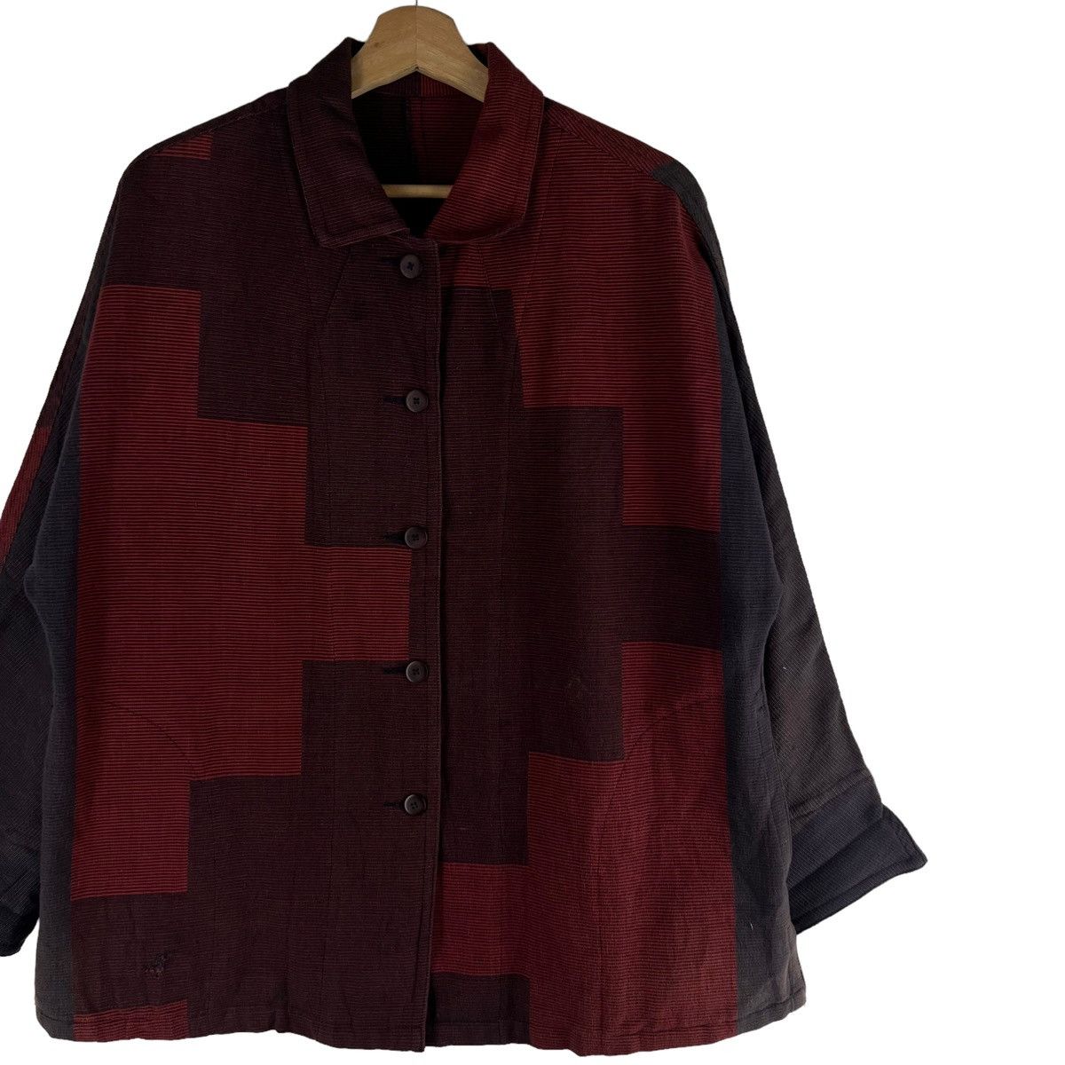 Japanese Brand 🔥VTG SHIRTS JACKET ART JAPAN YOKOHAMA ISSEY MIYAKE Size US M / EU 48-50 / 2 - 5 Thumbnail