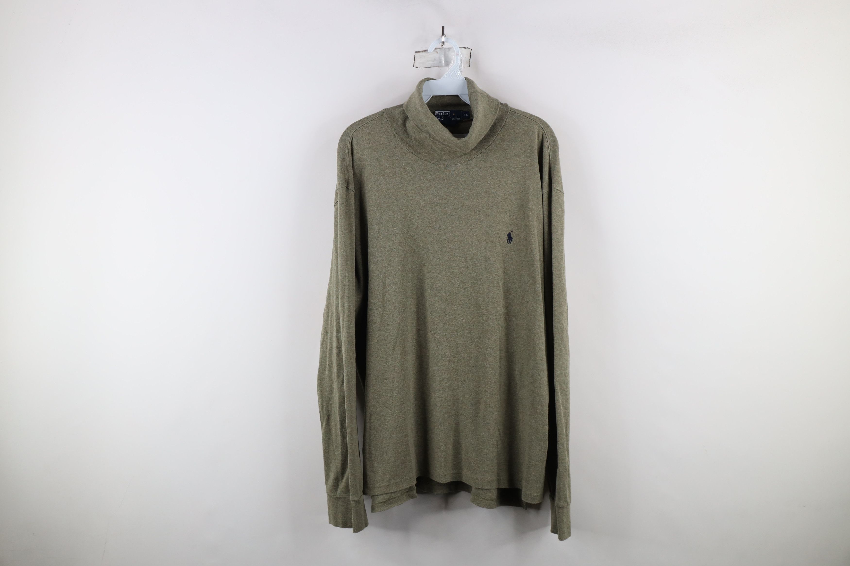 Ralph Lauren × Vintage Vintage 90s Ralph Lauren Long Sleeve Turtleneck T-Shirt USA Size US XL / EU 56 / 4 - 1 Thumbnail