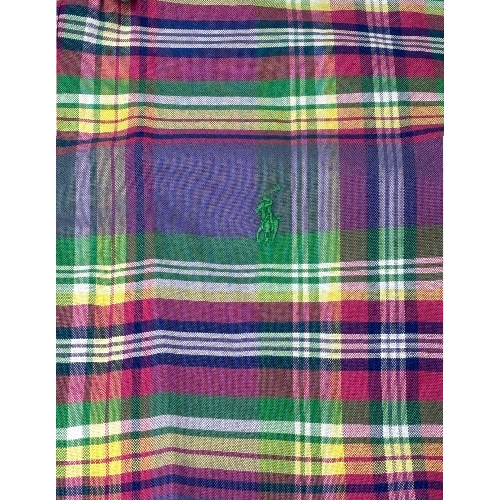 Ralph Lauren Ralph Lauren Custom Fit Plaid Button-Down Shirt Men's XL Purple Size US XL / EU 56 / 4 - 2 Thumbnail