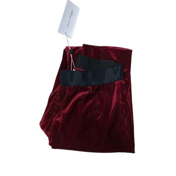 REVOLVE Lovers + Friends Burgundy Clair Velvet High-Waisted Legging Size 26" / US 2 / IT 38 - 5 Thumbnail