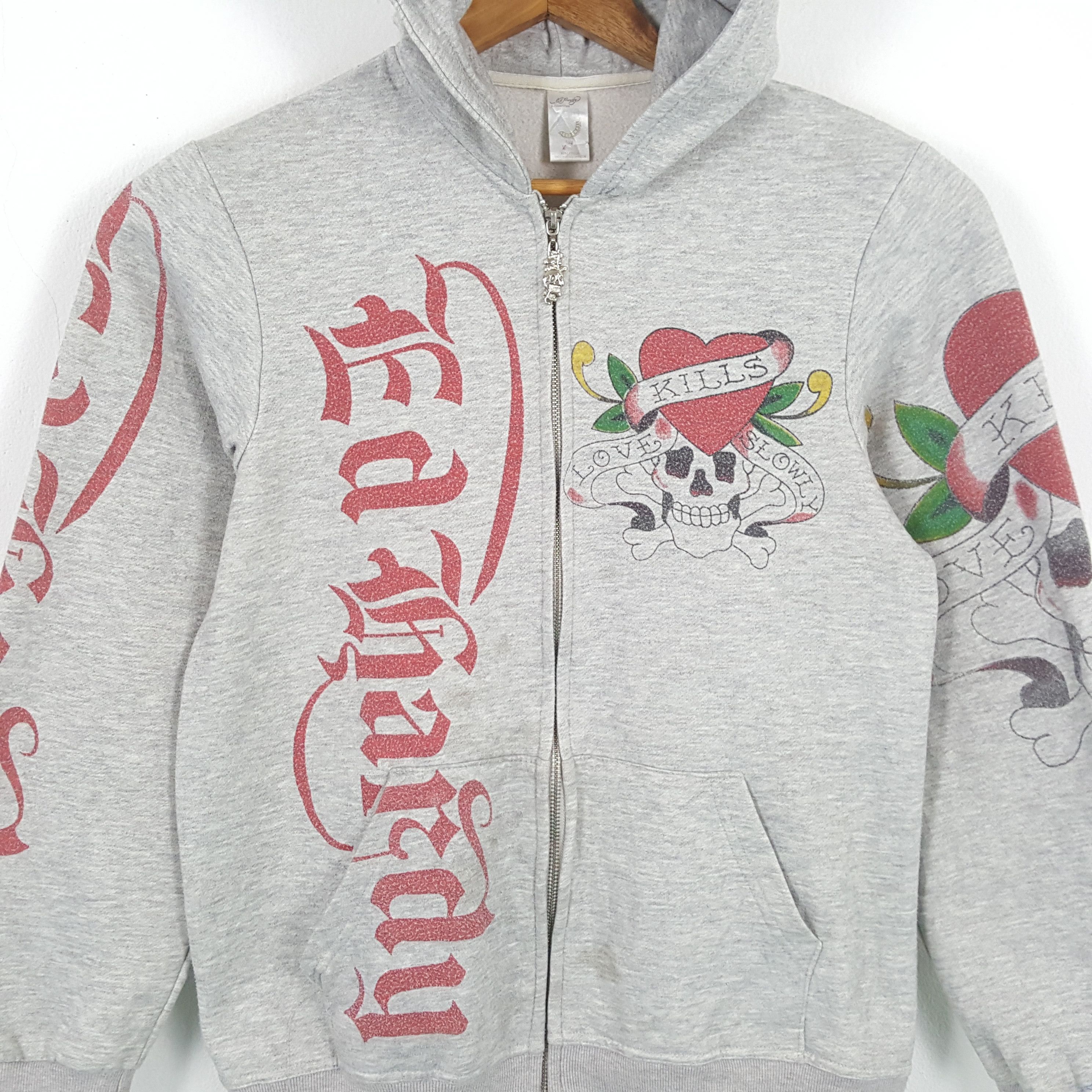 Christian Audigier × Ed Hardy × Vintage Vintage ED-HARDY by CHRISTIAN AUDIGIER Designer Brand Hoodie Size US M / EU 48-50 / 2 - 4 Thumbnail