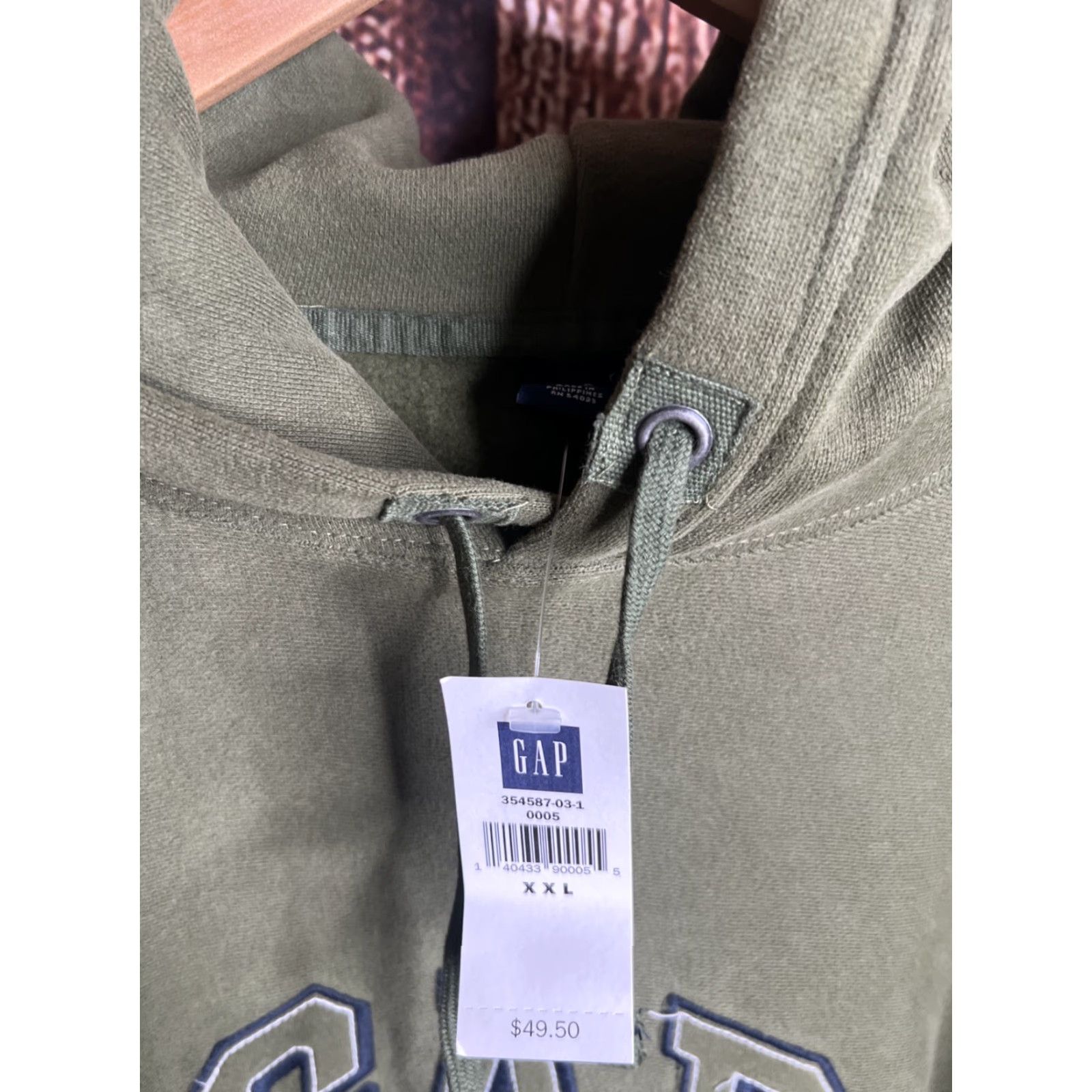 Gap GAP Hoodie Men’s 2XL XXL Logo Embroidered NWT Green City Streetwear Full Zip Hooded Pockets Heavyweight Size US XXL / EU 58 / 5 - 2 Thumbnail
