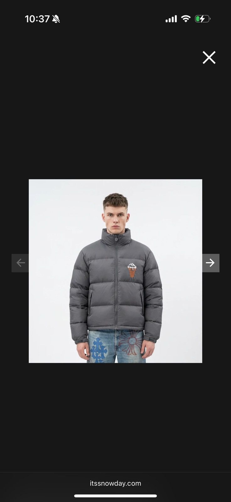 Itssnowday puffer jacket